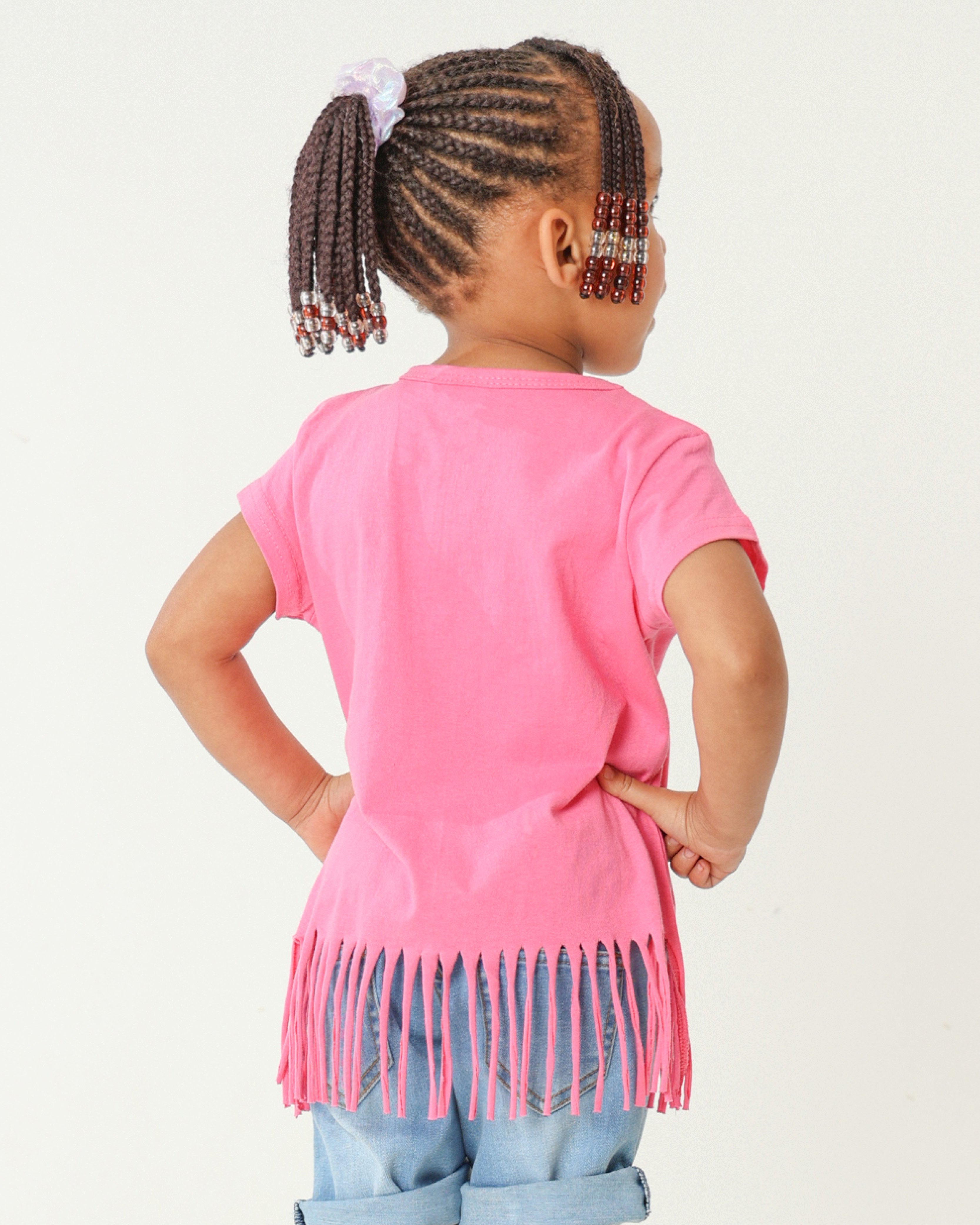 Short Sleeve "Love" Fringe T-Shirt