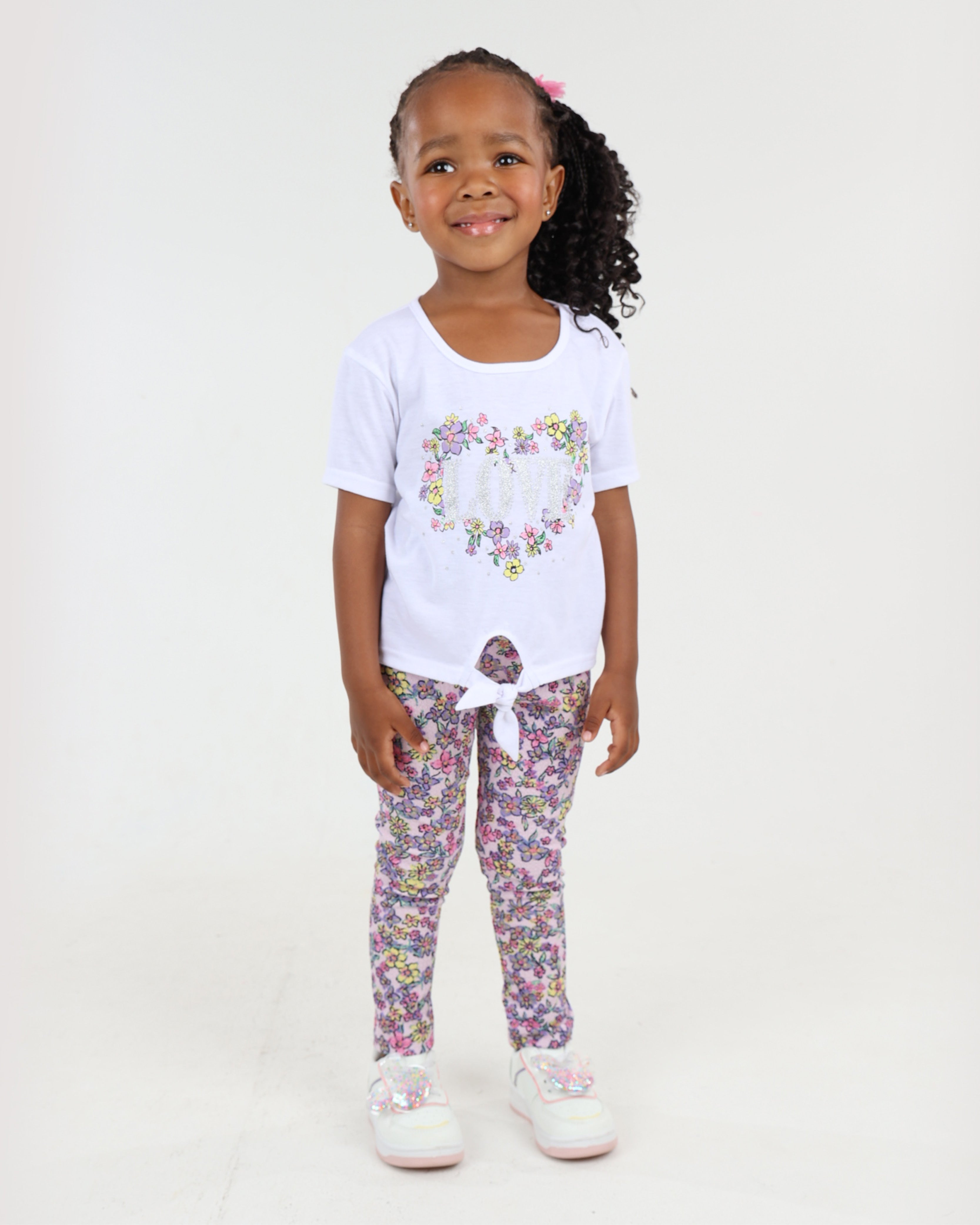 Floral Print Leggings Set