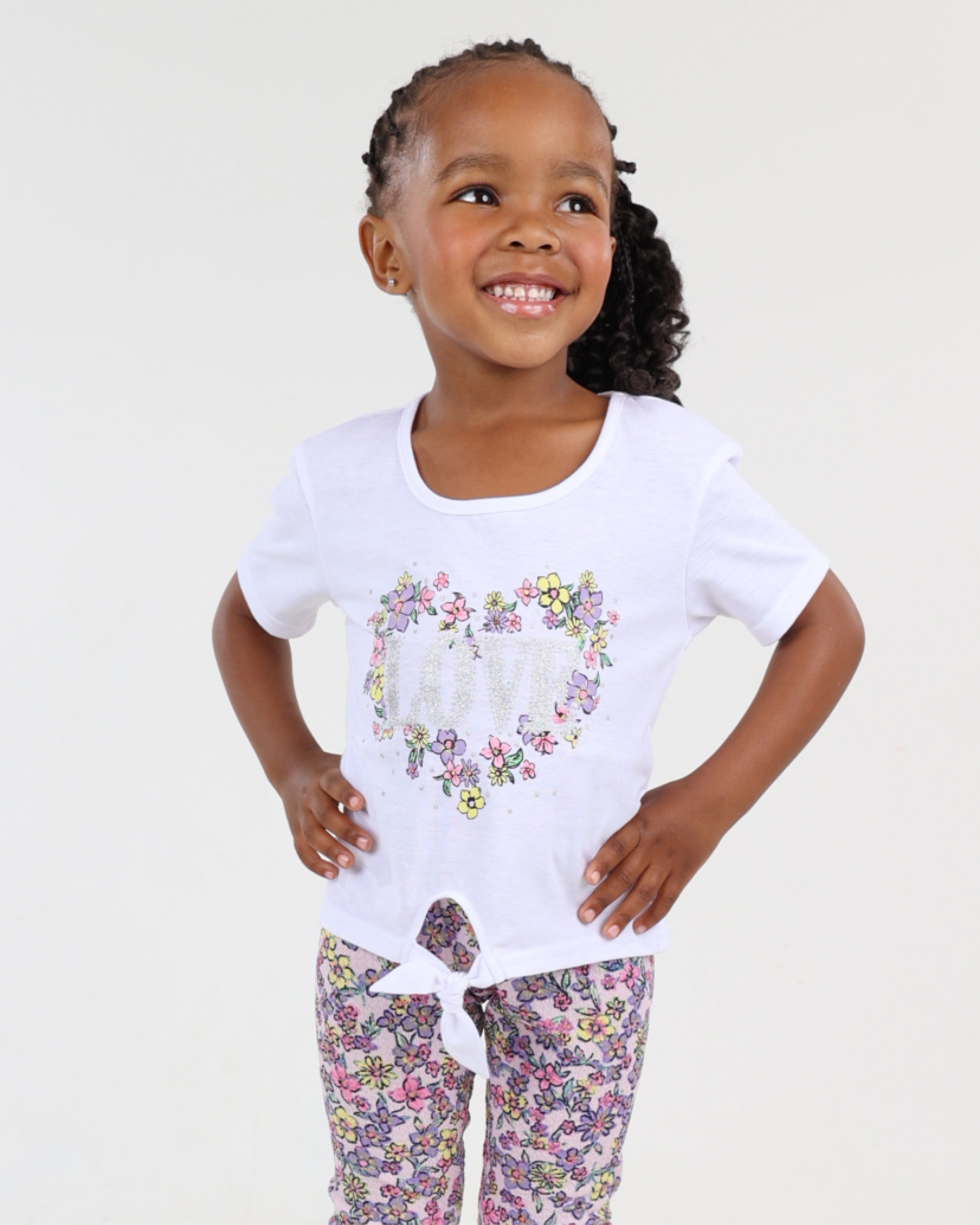 Floral Print Leggings Set