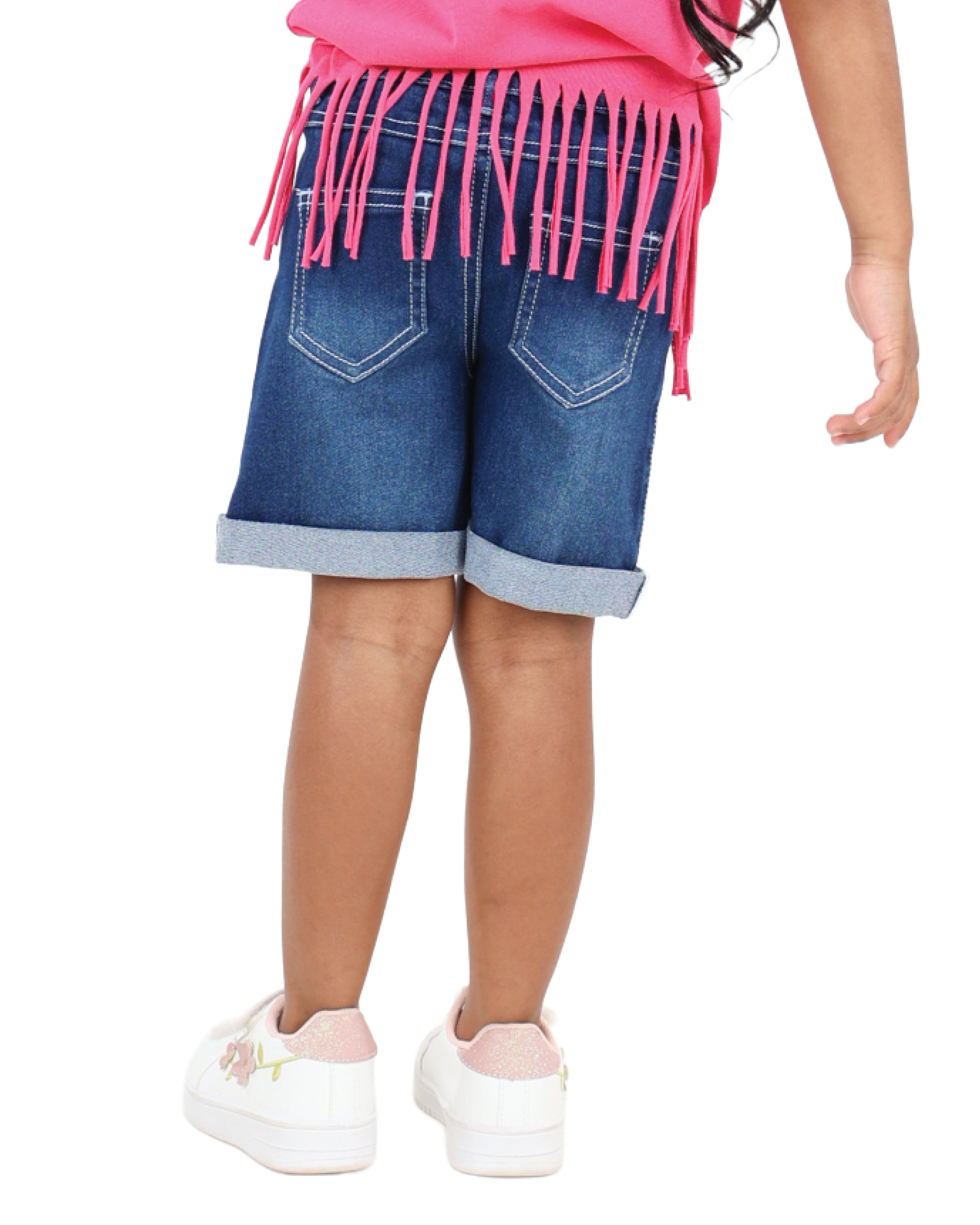 Bow Detail Denim Shorts