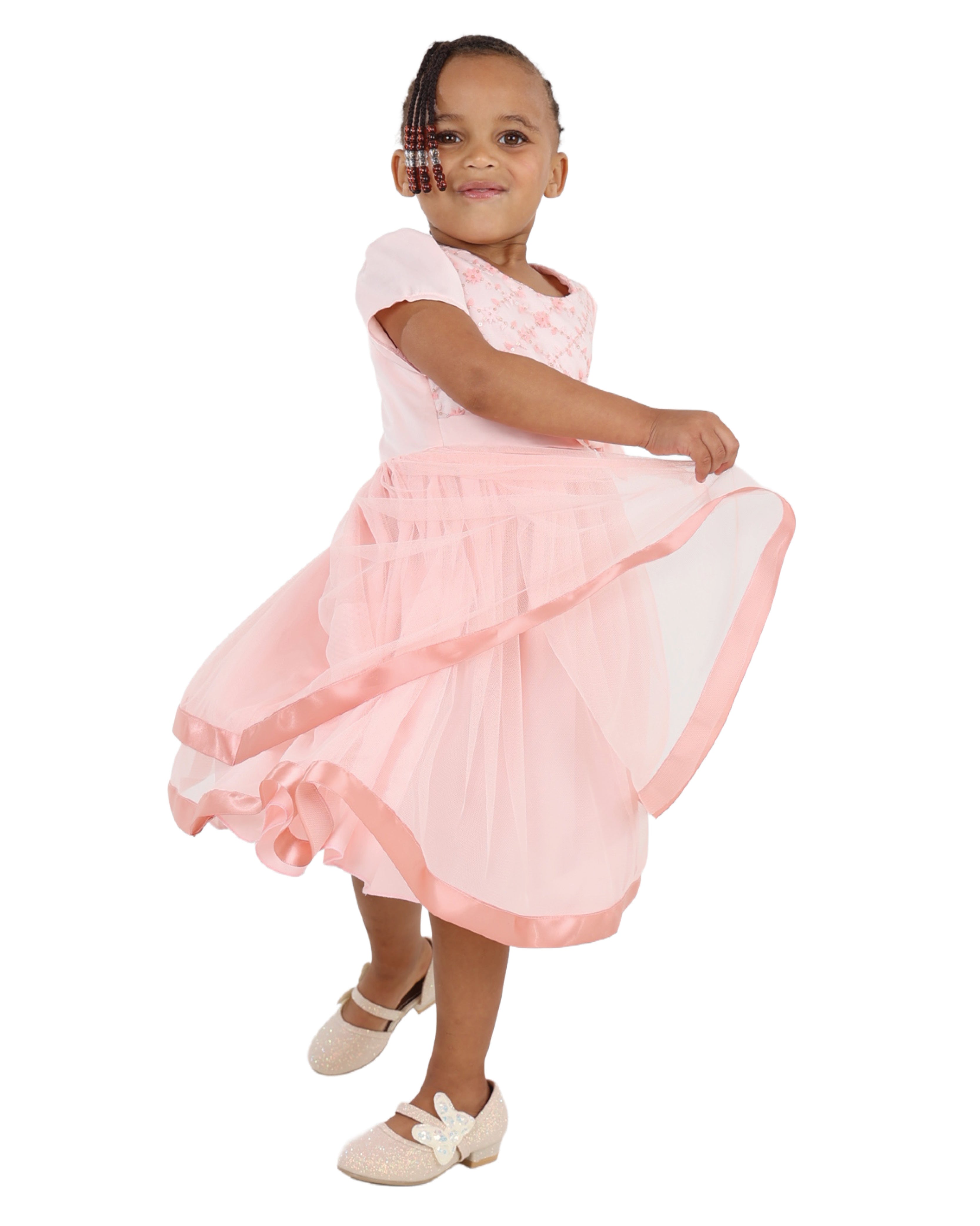 Sleeveless Ribbon Trim Party Dress