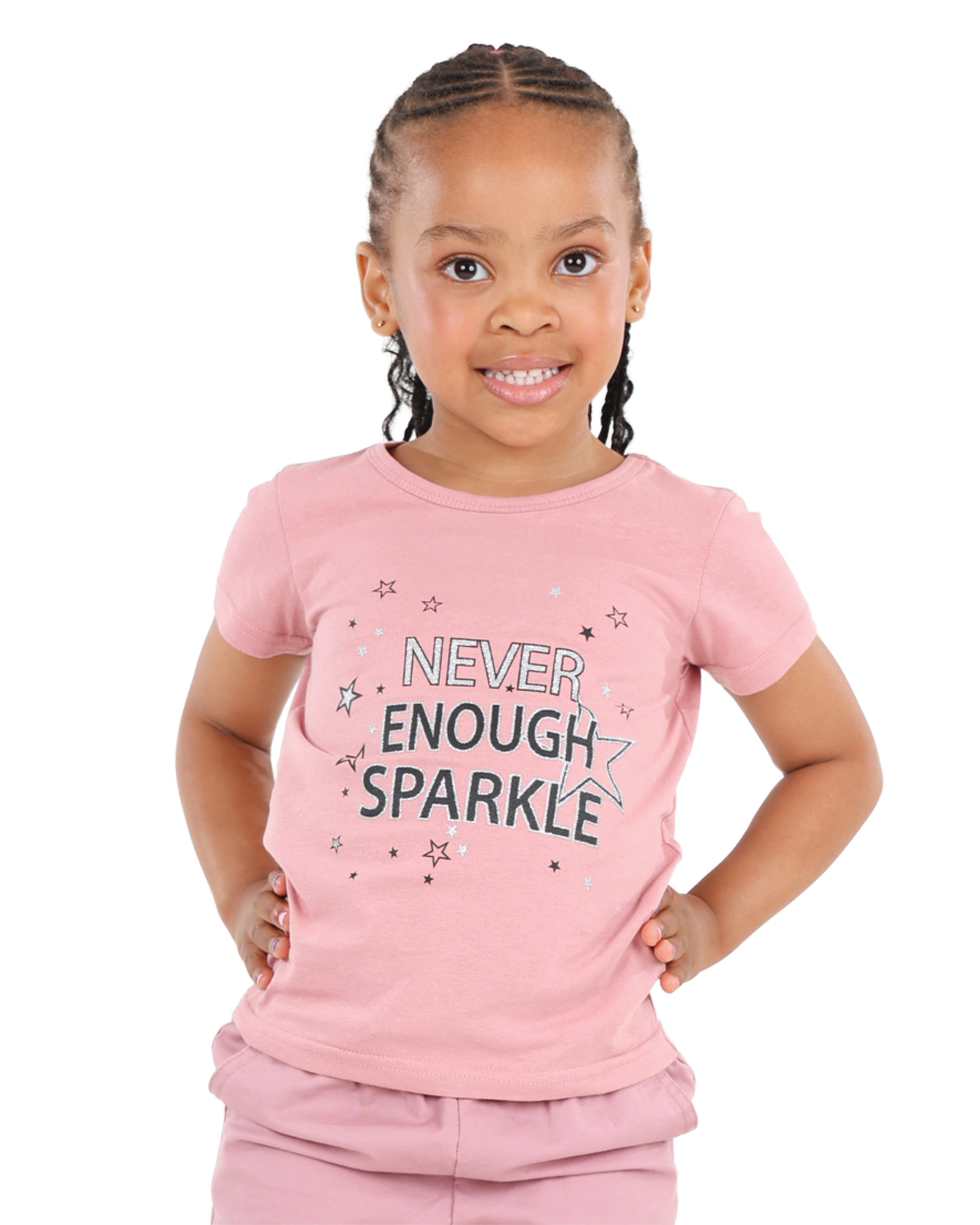 Girls/Sparkle 2pk Short Sleeve T-Shirts