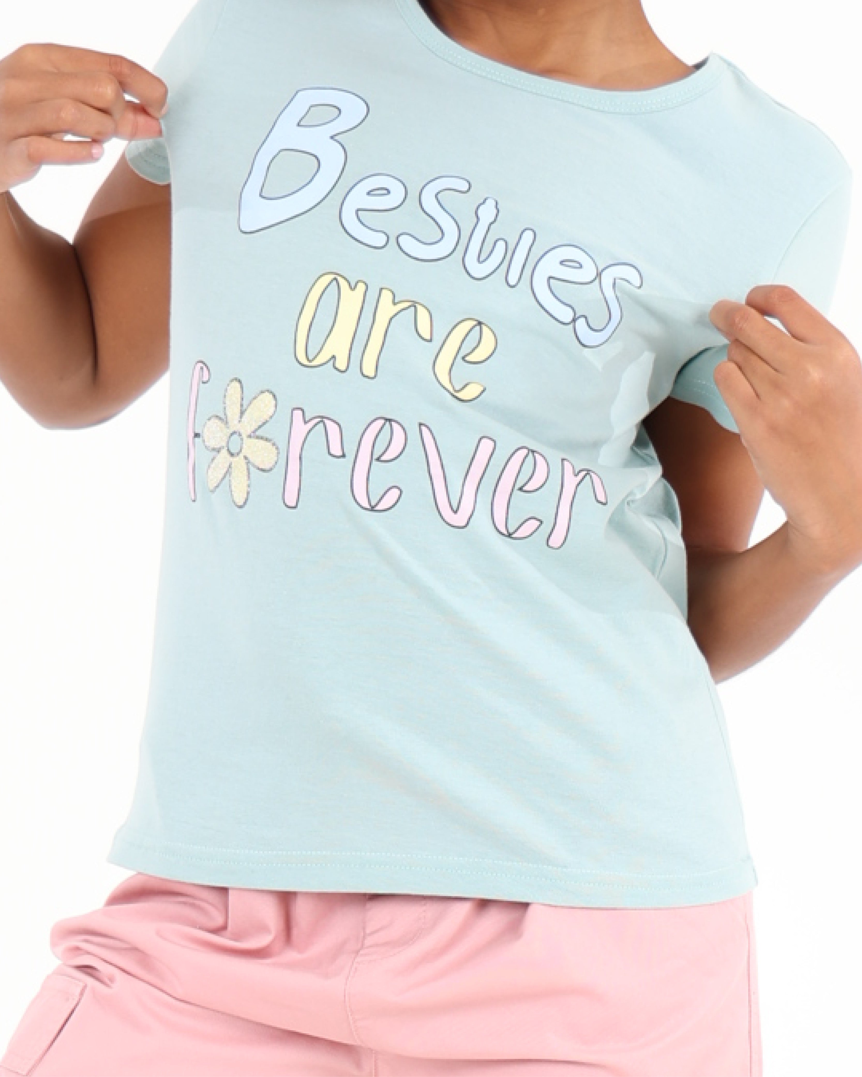Short Sleeve Two Pack Besties Graphic T-Shirts