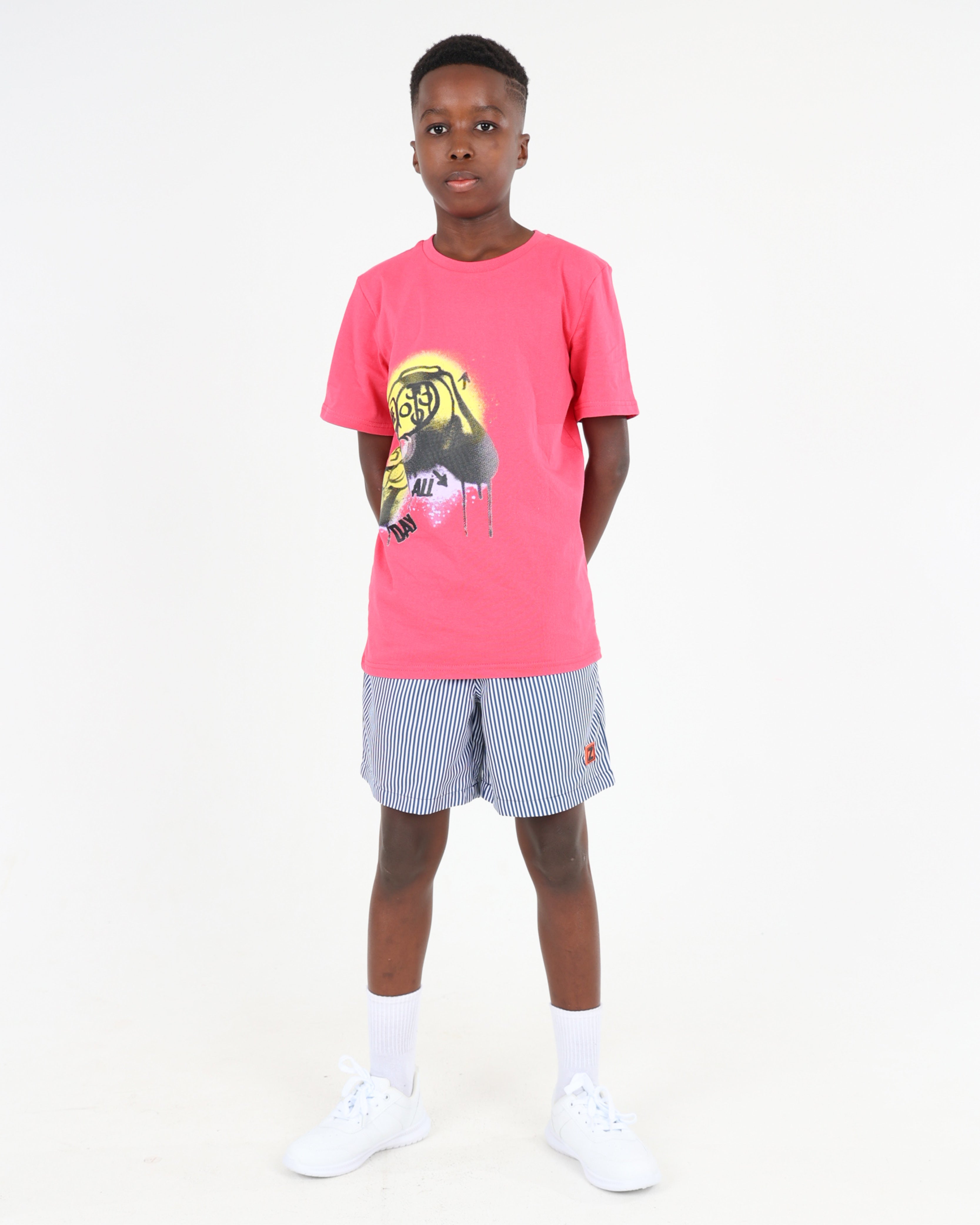 Big Boys Short Sleeve Graffiti Gamer Graphic T-Shirt