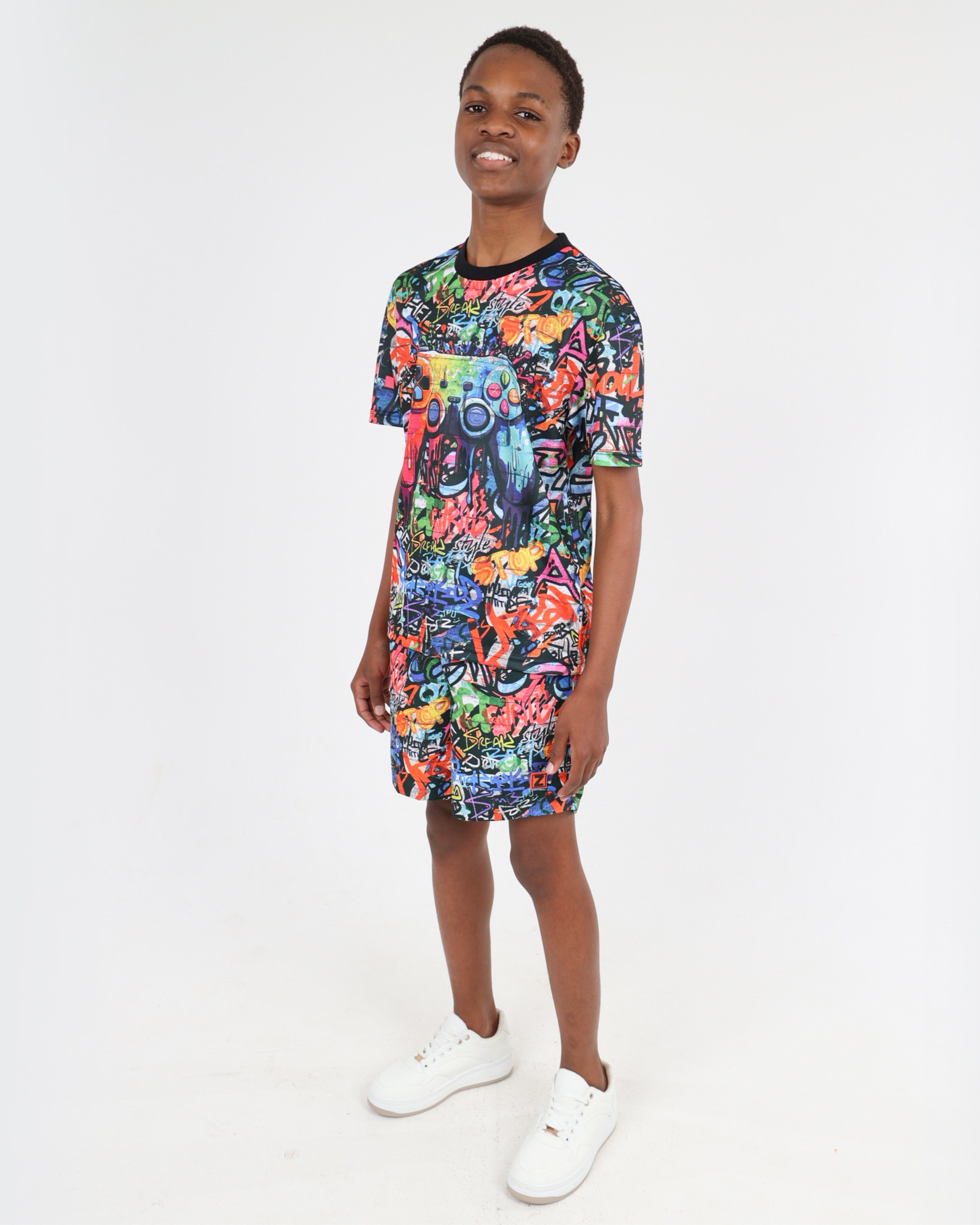 Graffiti Print Shorts