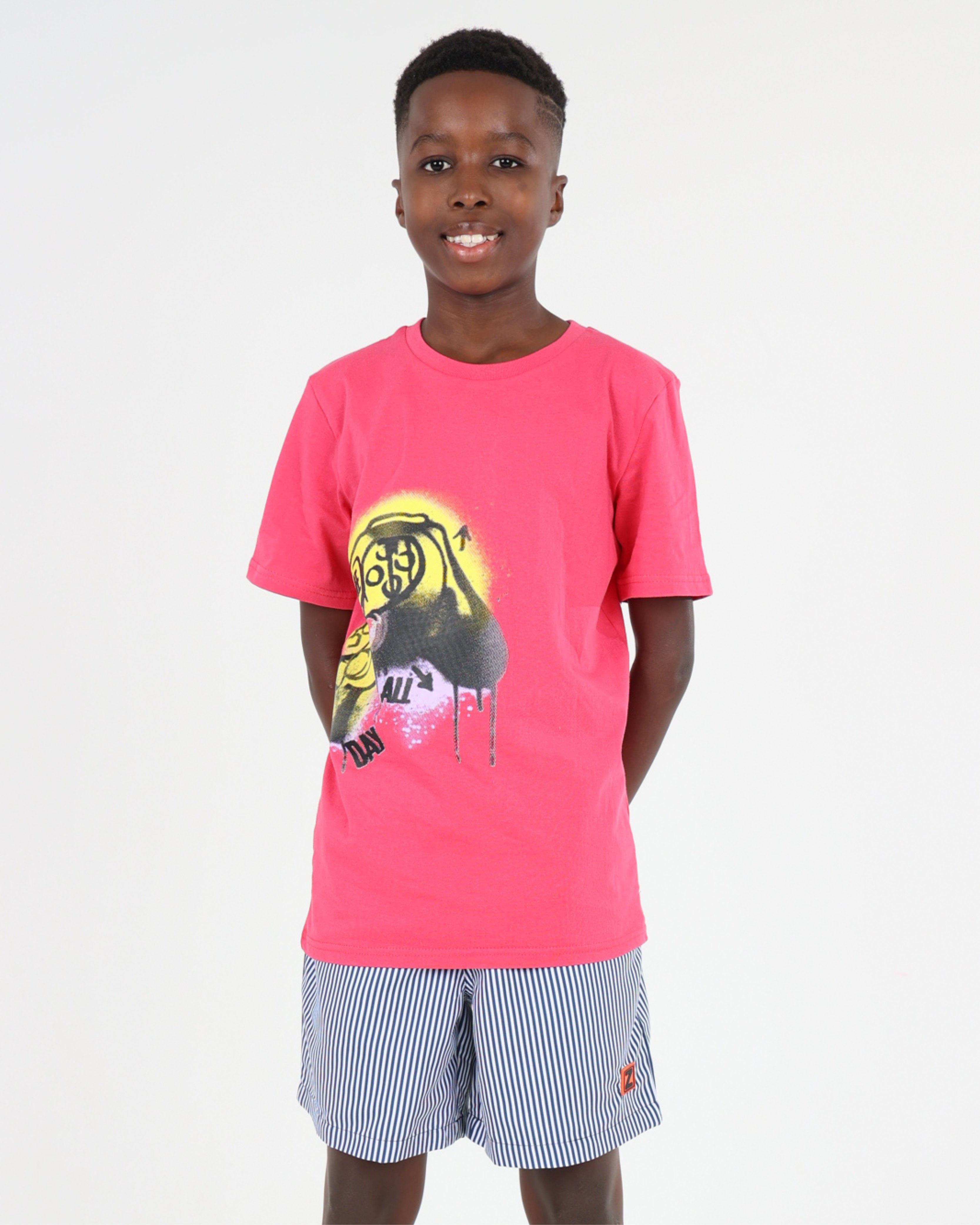 Big Boys Short Sleeve Graffiti Gamer Graphic T-Shirt