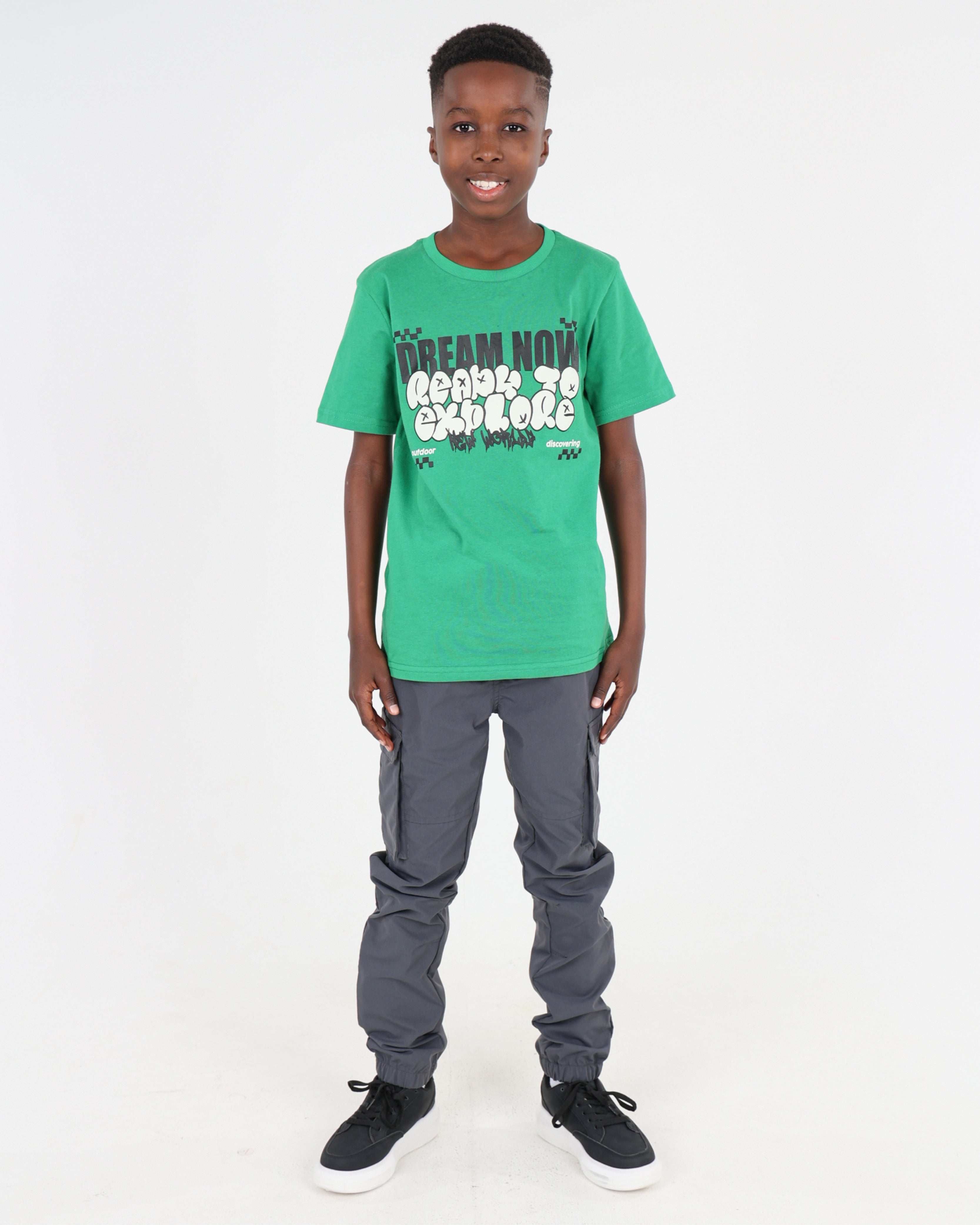 Short Sleeve Dream Now Statement Graphic T-Shirt