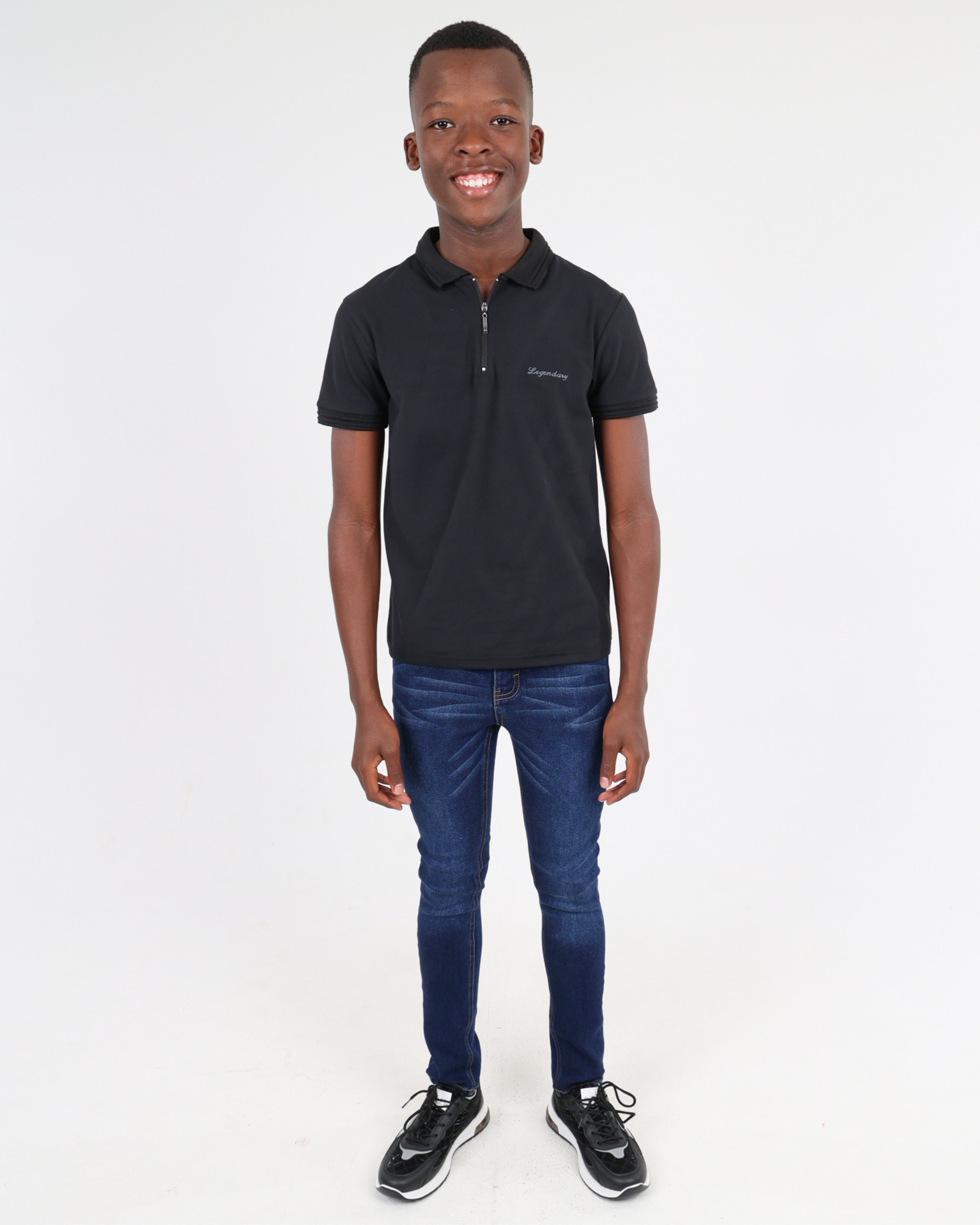 Short Sleeve Black Legendary Golfer