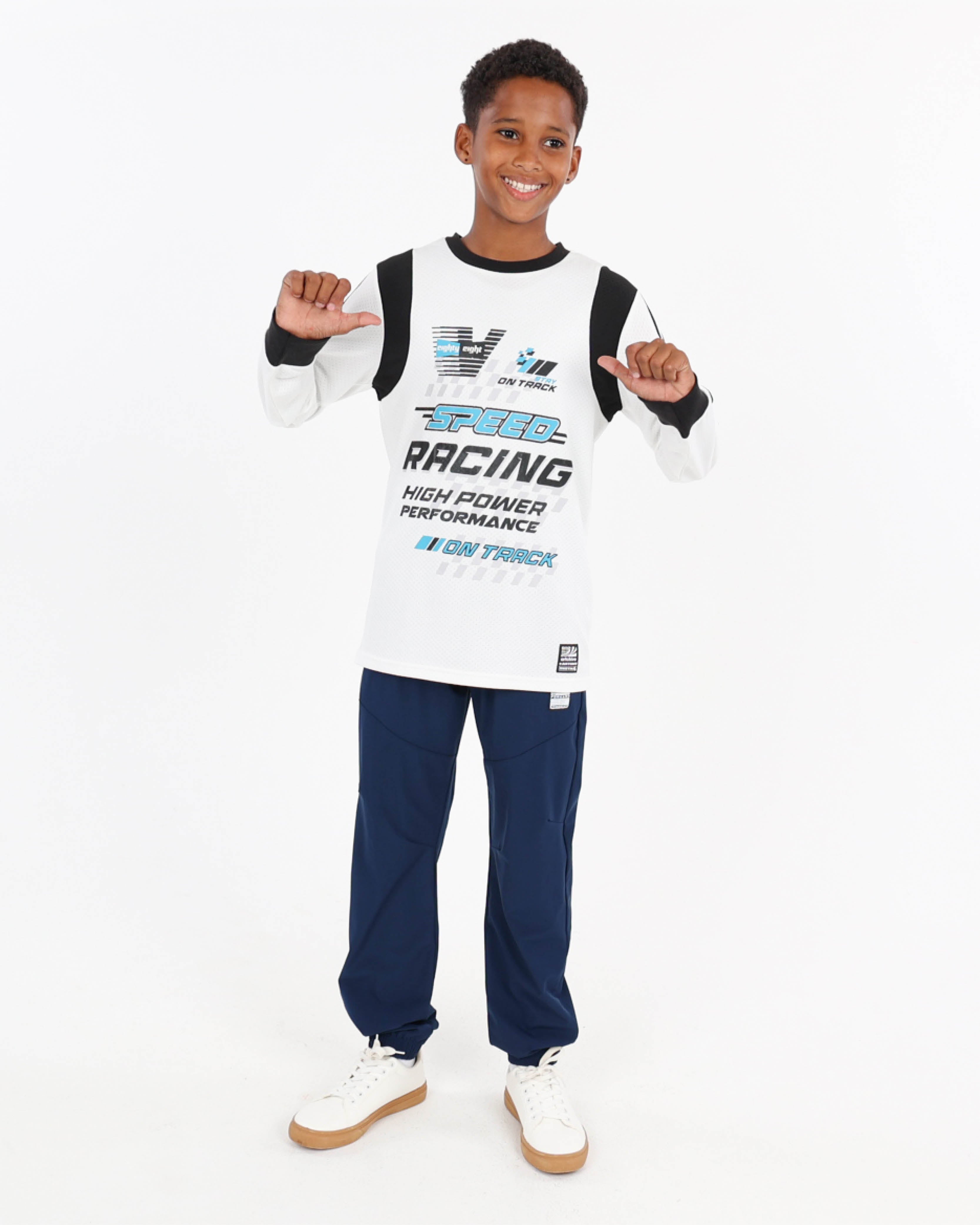 Long Sleeve Speed Racing Graphic T-Shirt