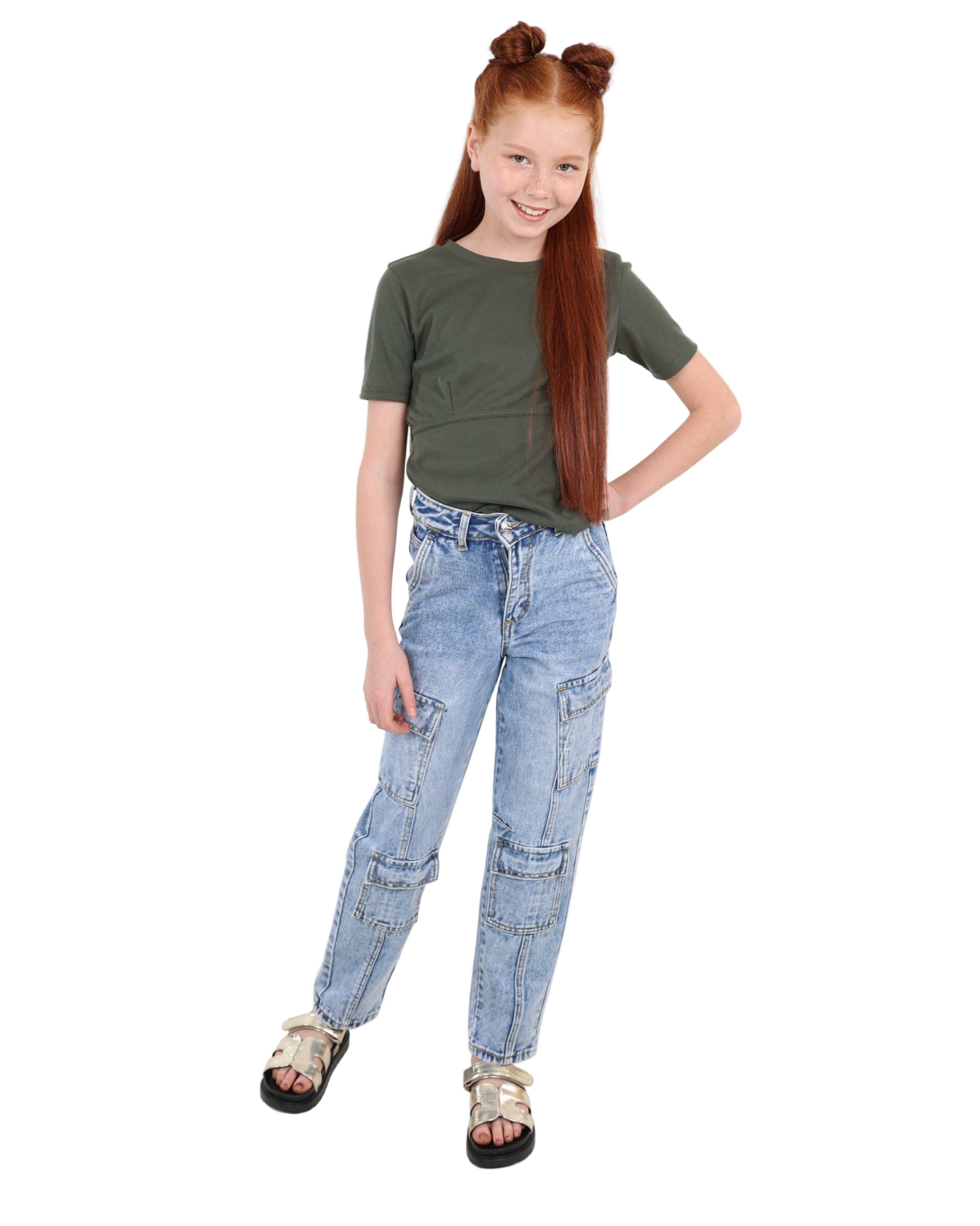 Cut Line Detail Short Sleeve T-Shirt