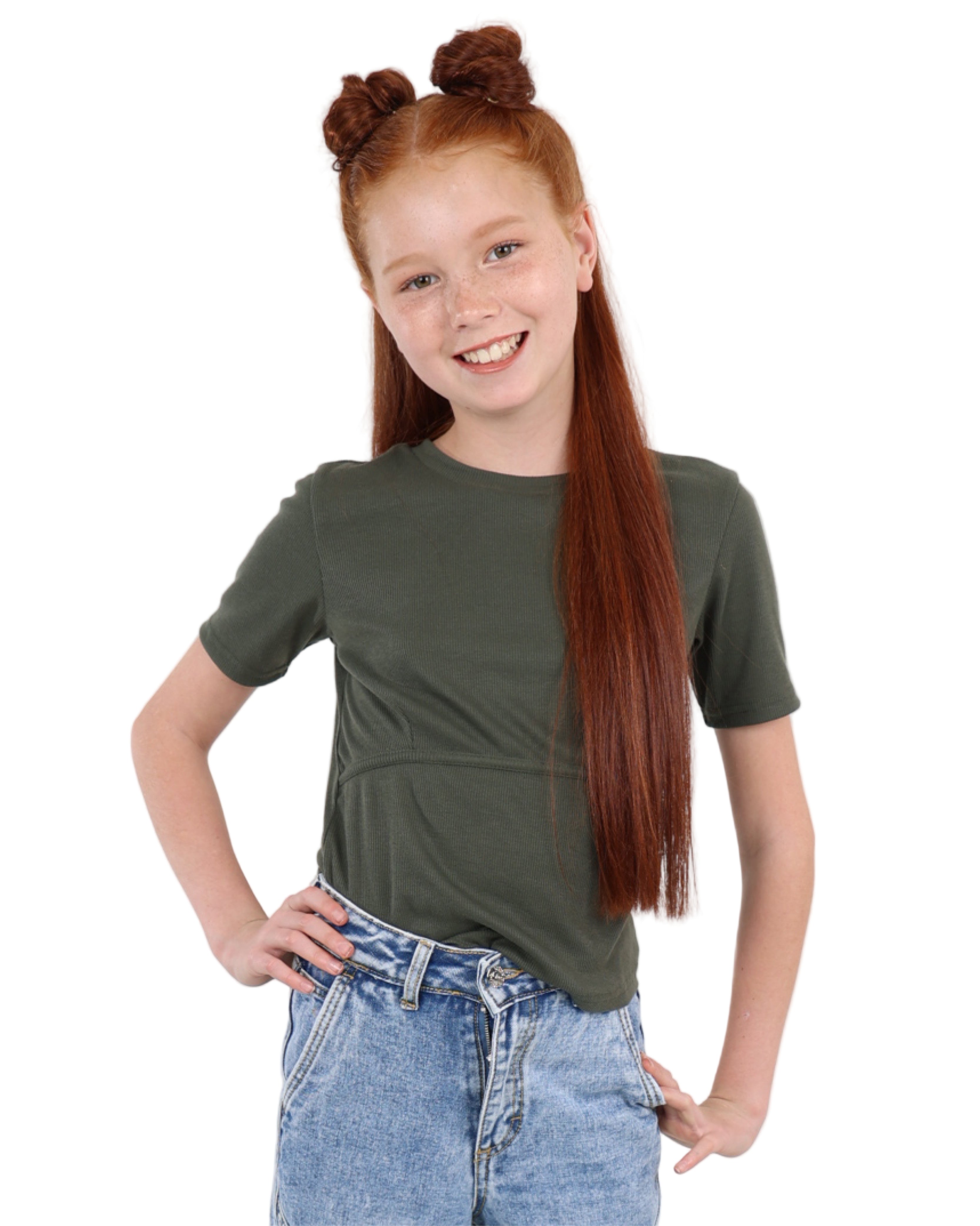 Cut Line Detail Short Sleeve T-Shirt