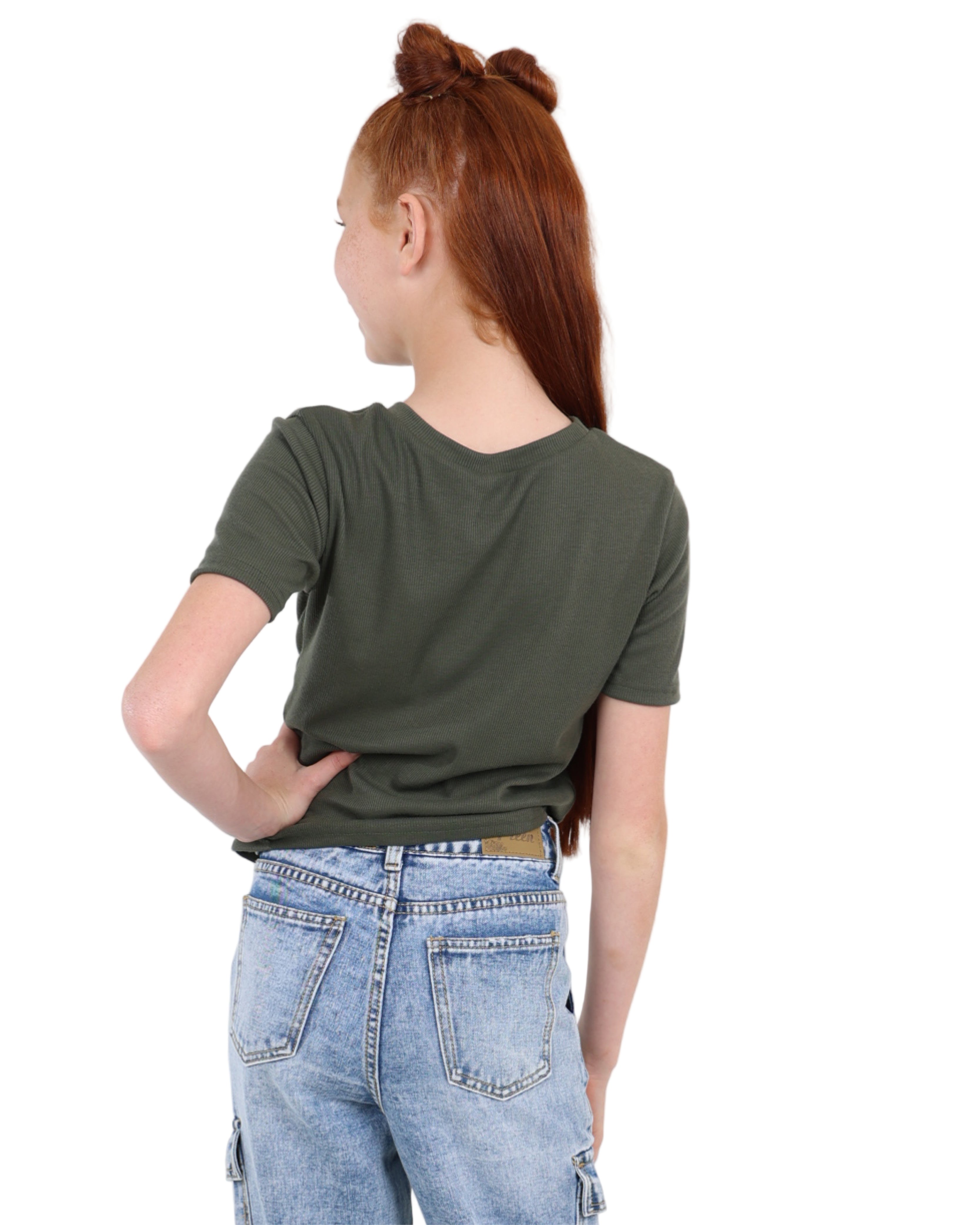 Cut Line Detail Short Sleeve T-Shirt