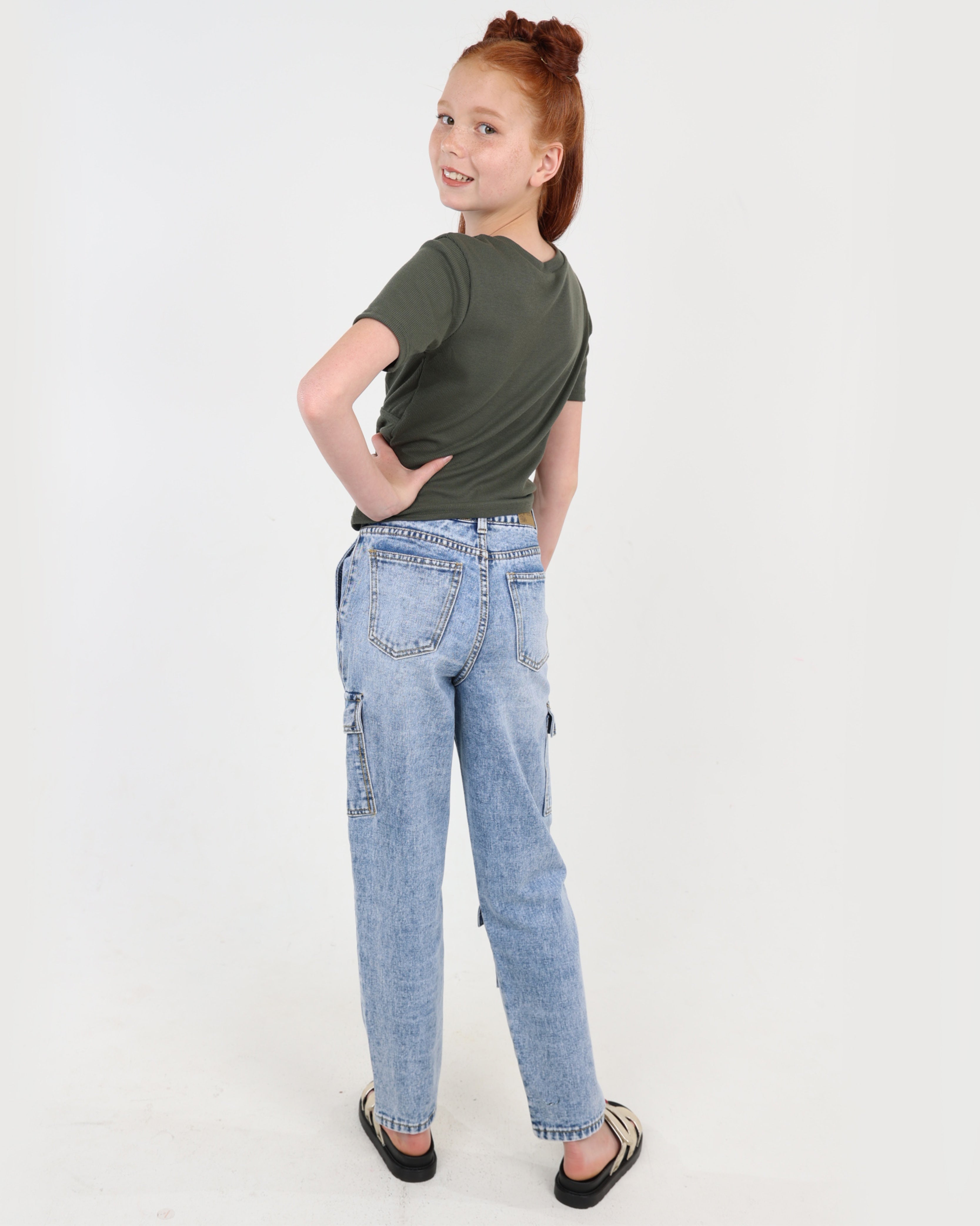 Light Blue Cargo Jeans