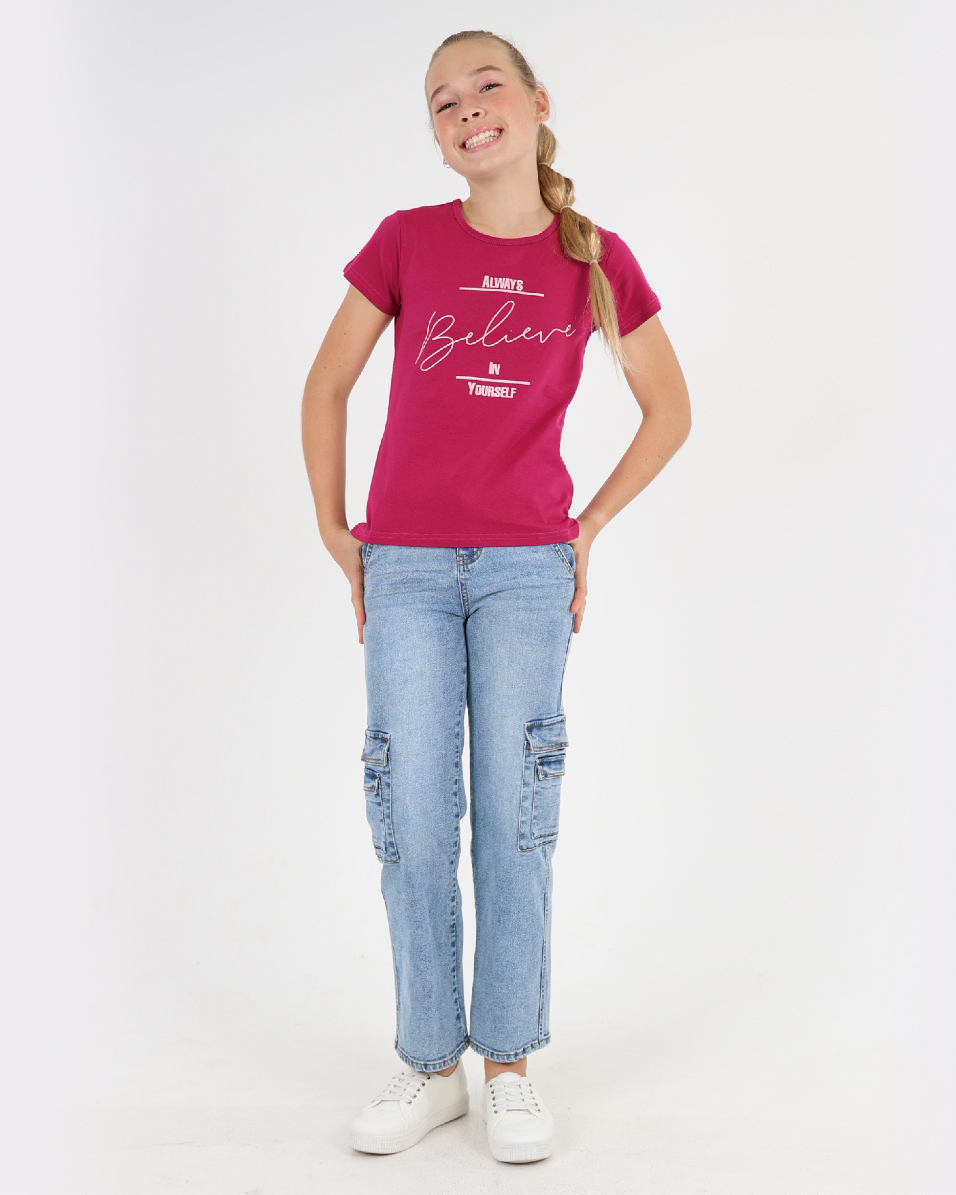 Short Sleeve Believe In Yourself Graphic T-Shirt