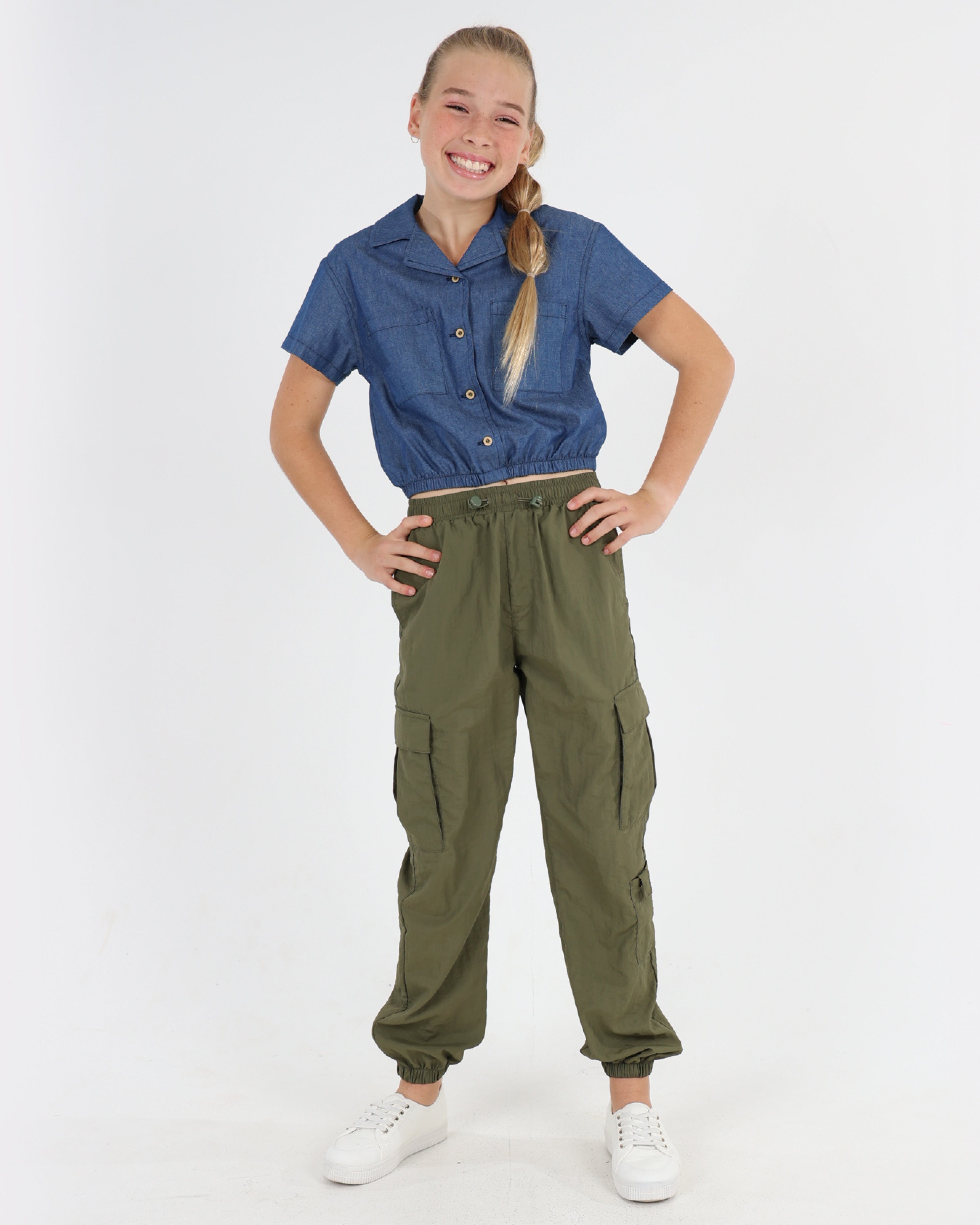 Olive Cargo Joggers