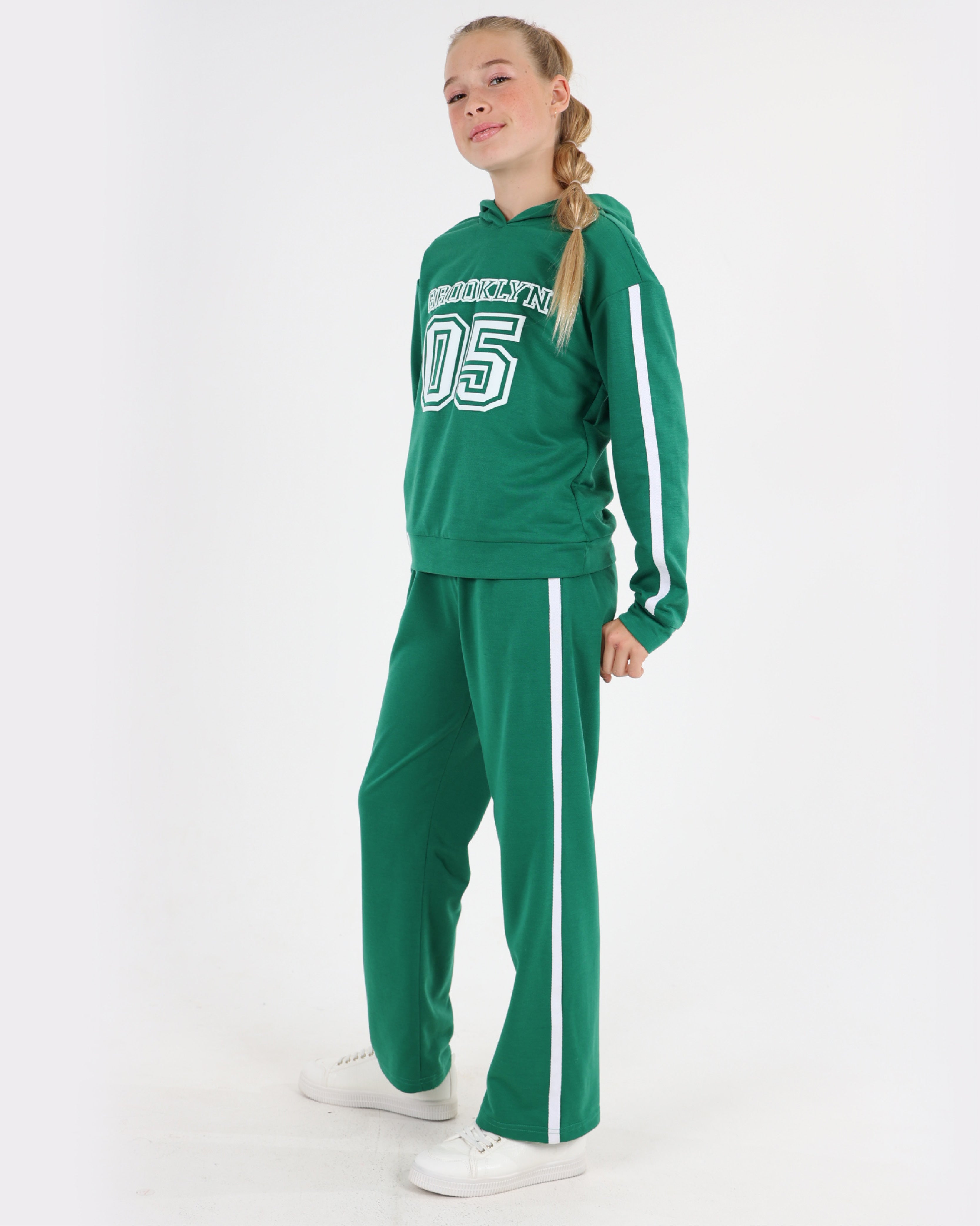 Green Brooklyn Graphic Hoodie