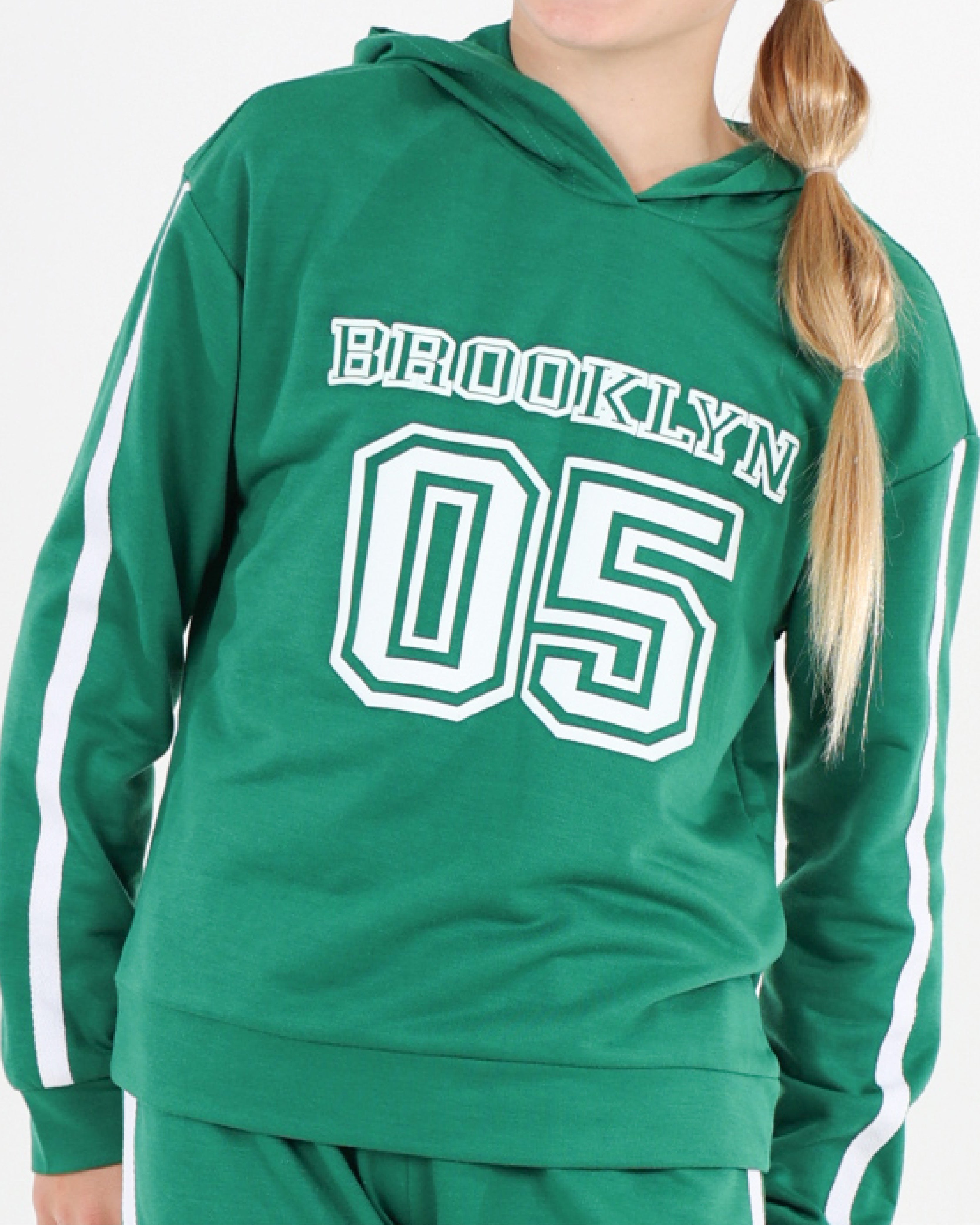 Green Brooklyn Graphic Hoodie