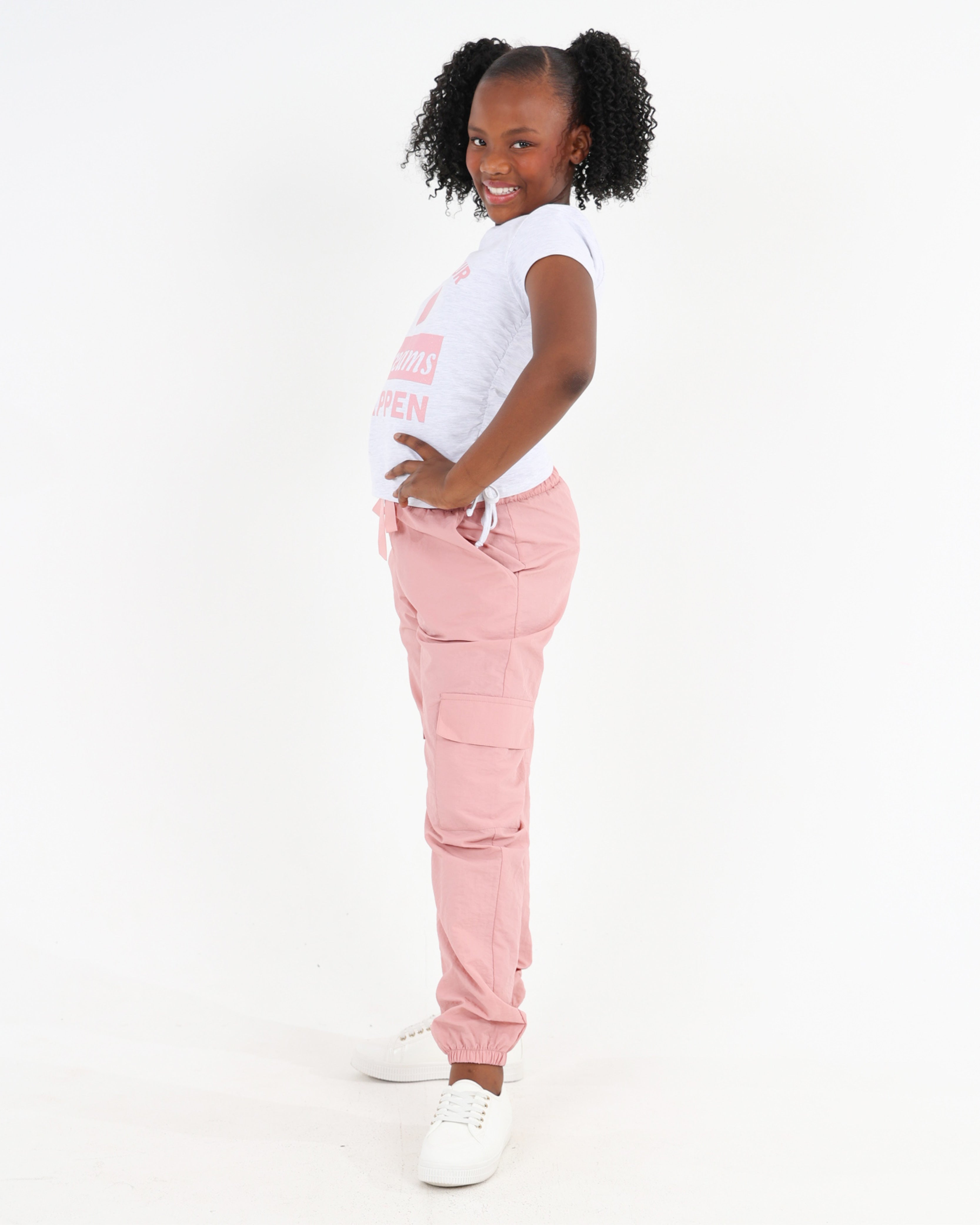Parachute Pink Cargo Joggers