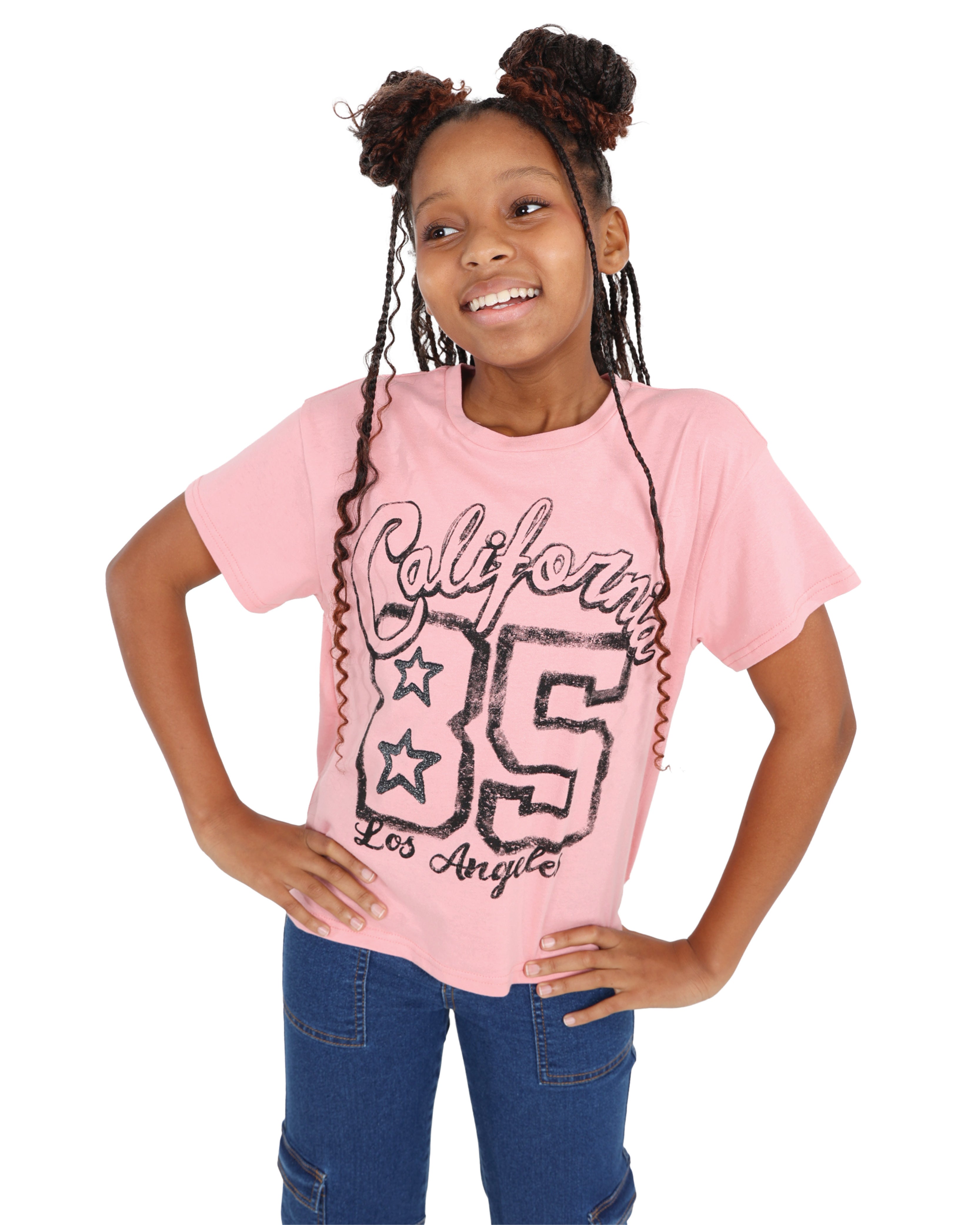 Short Sleeve Oversized California Graphic Crop T-Shirt