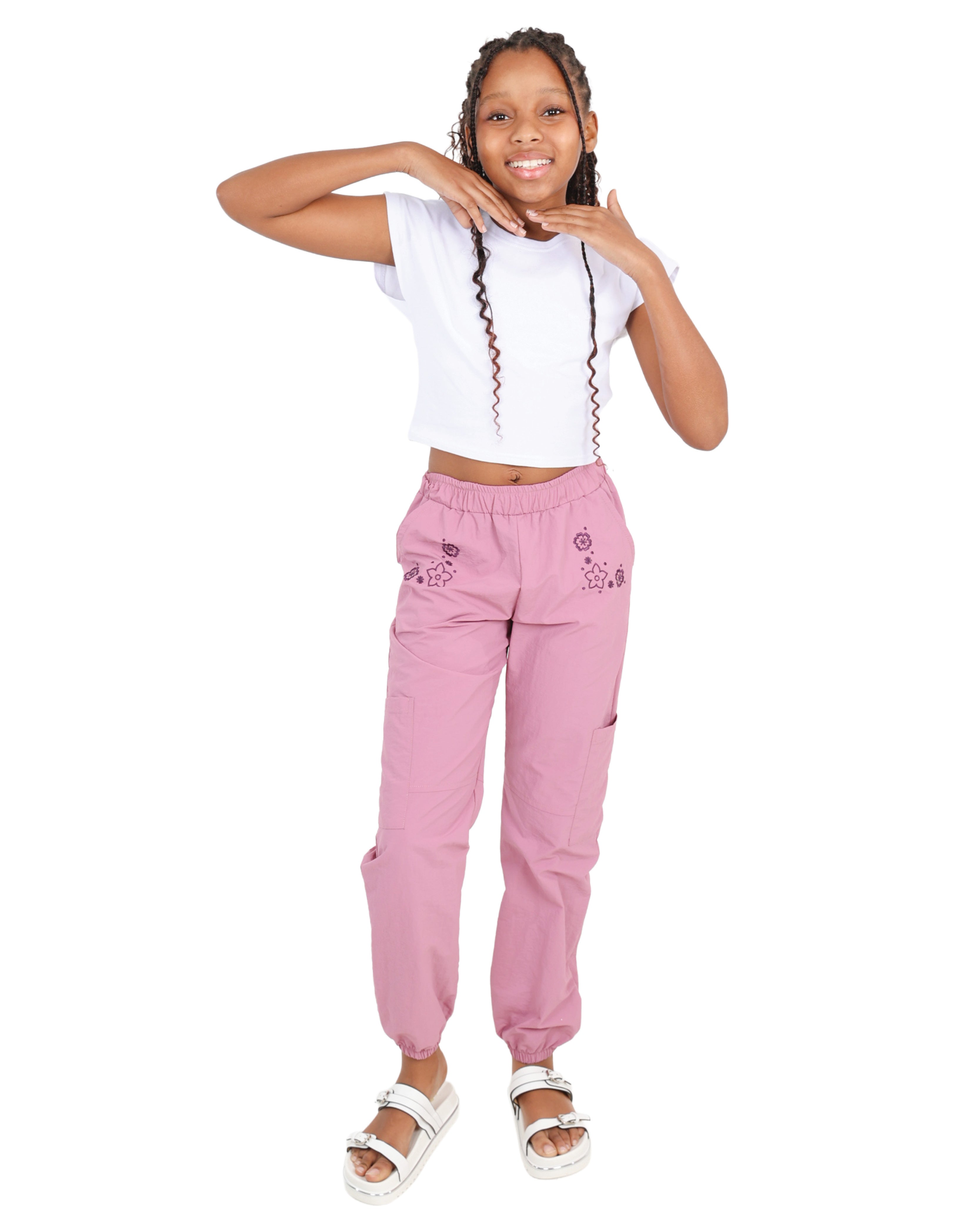 Short Sleeve Tapered Waist White Crop T-Shirt