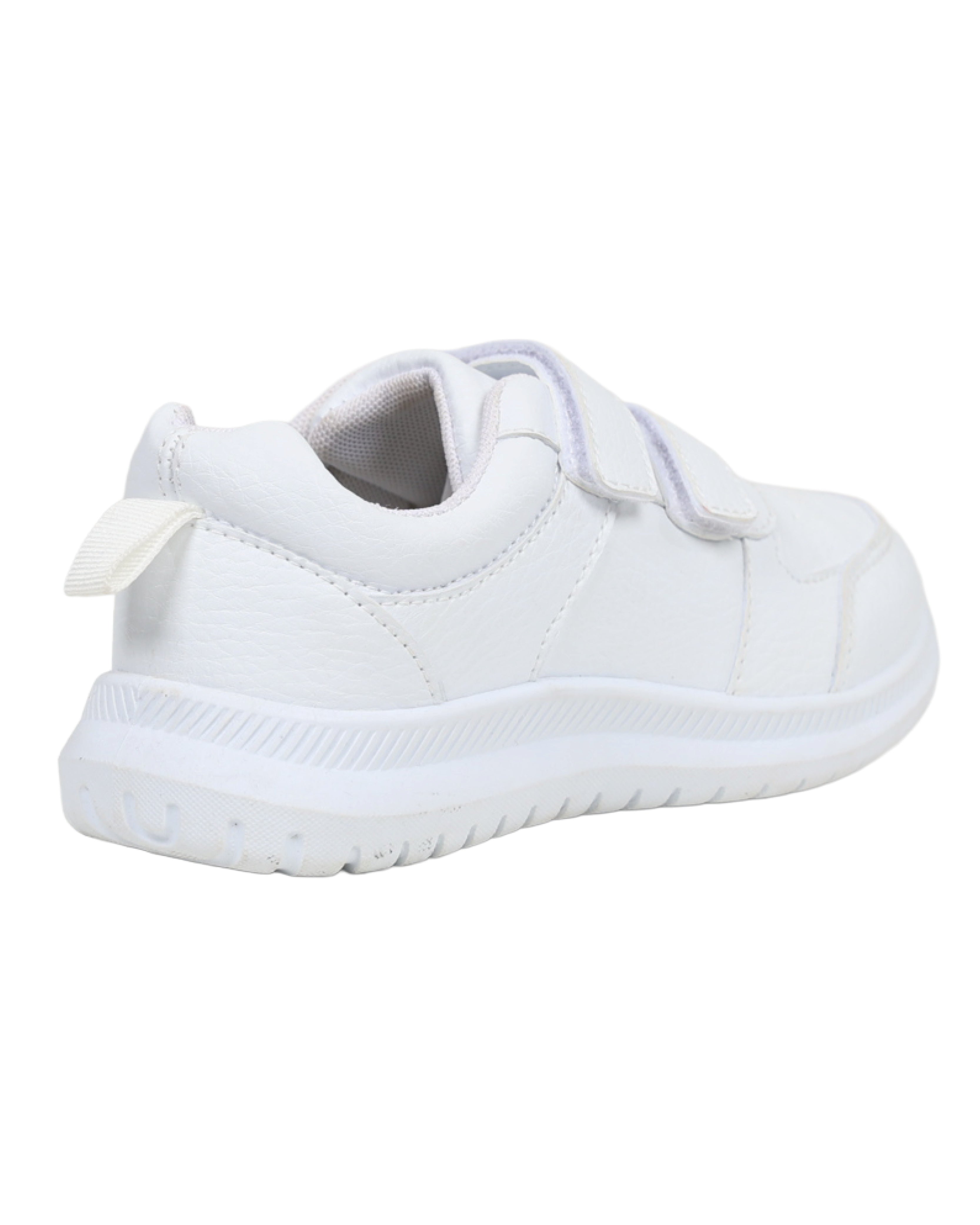 Boys Basic White Velcro Trainers