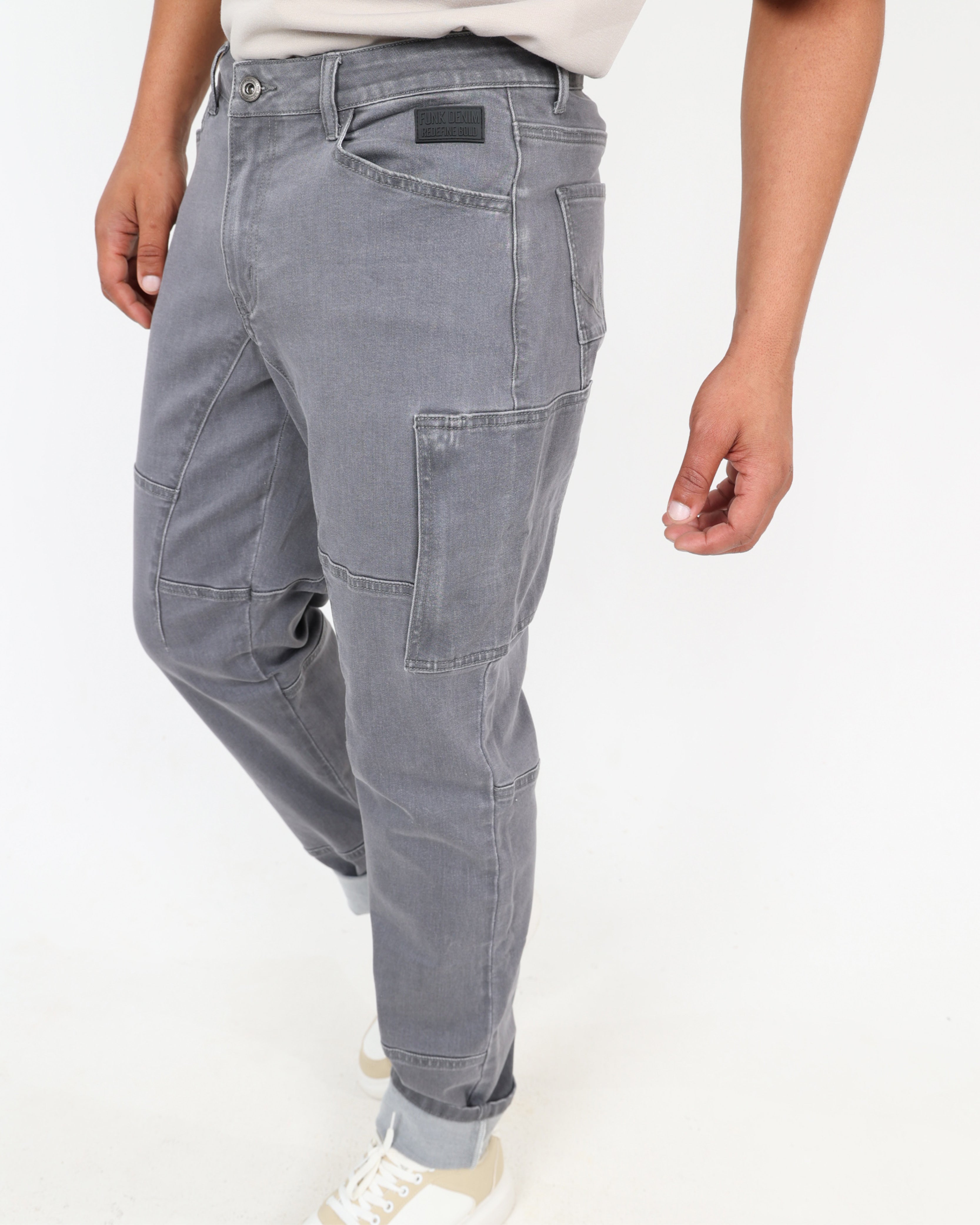Funk Xeon Slim Fit Square Cargo Pocket Jeans