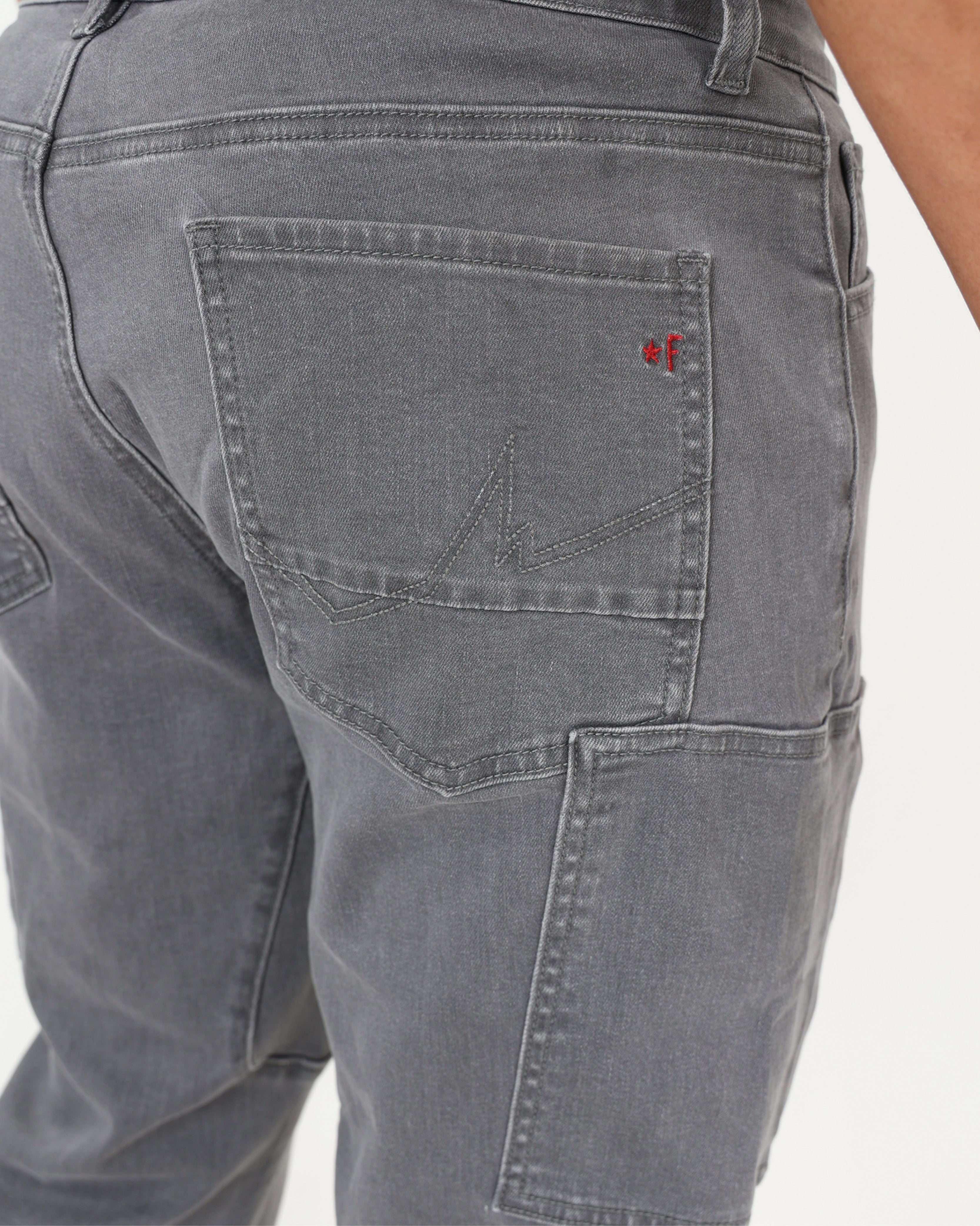 Funk Xeon Slim Fit Square Cargo Pocket Jeans