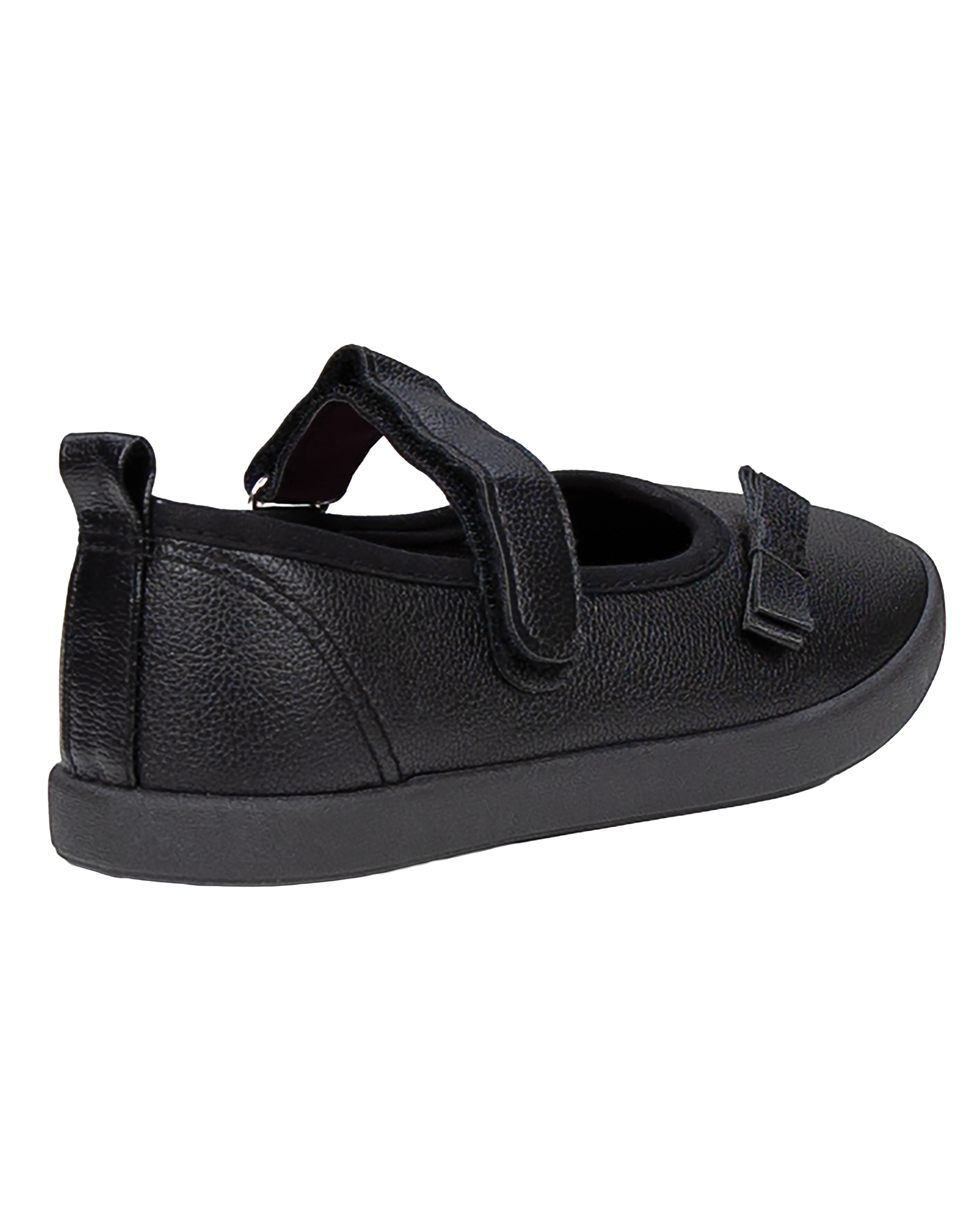 Girls Pebble PU Bow Detail Pumps