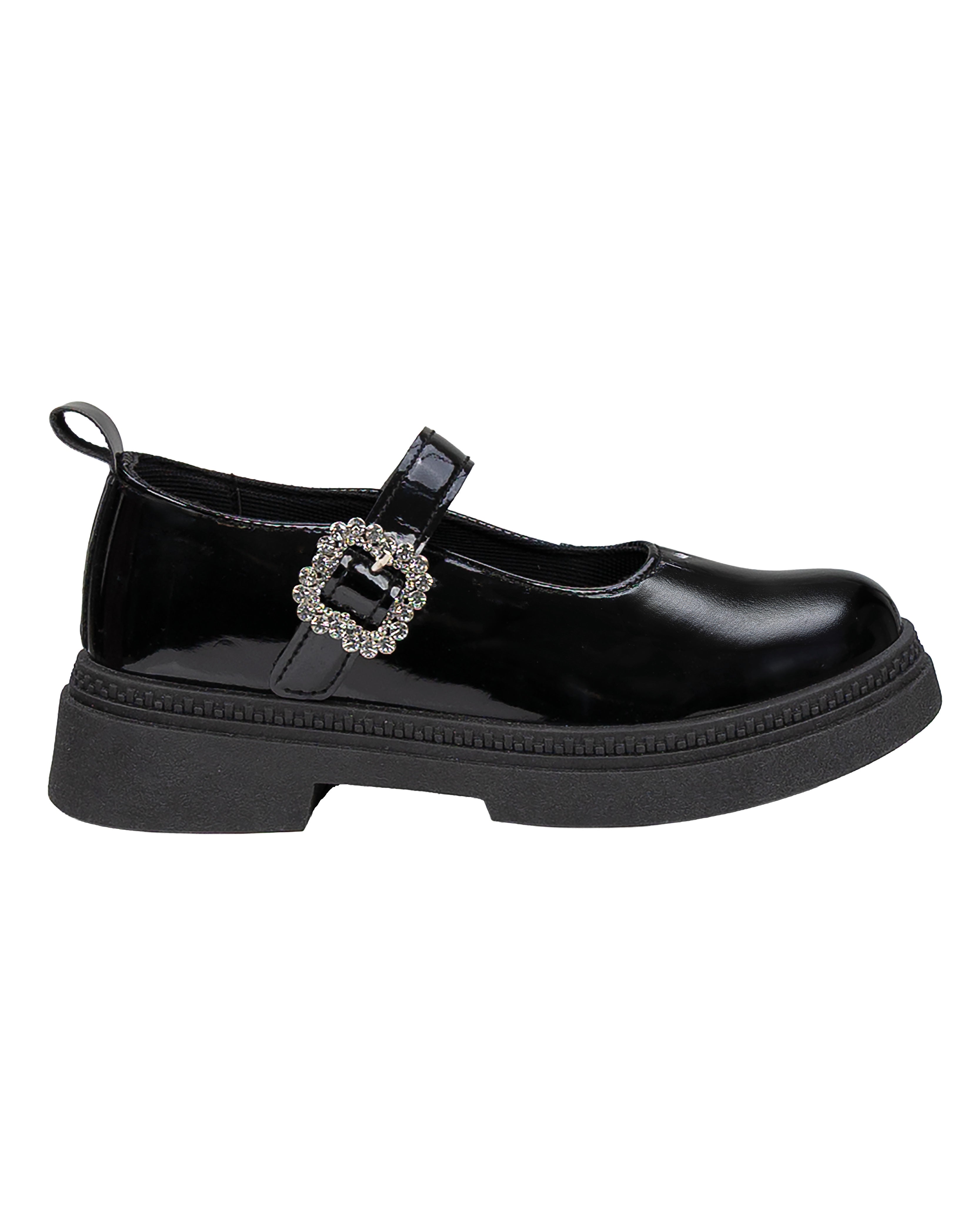 Girls Chunky Patent Boyfriend Flats