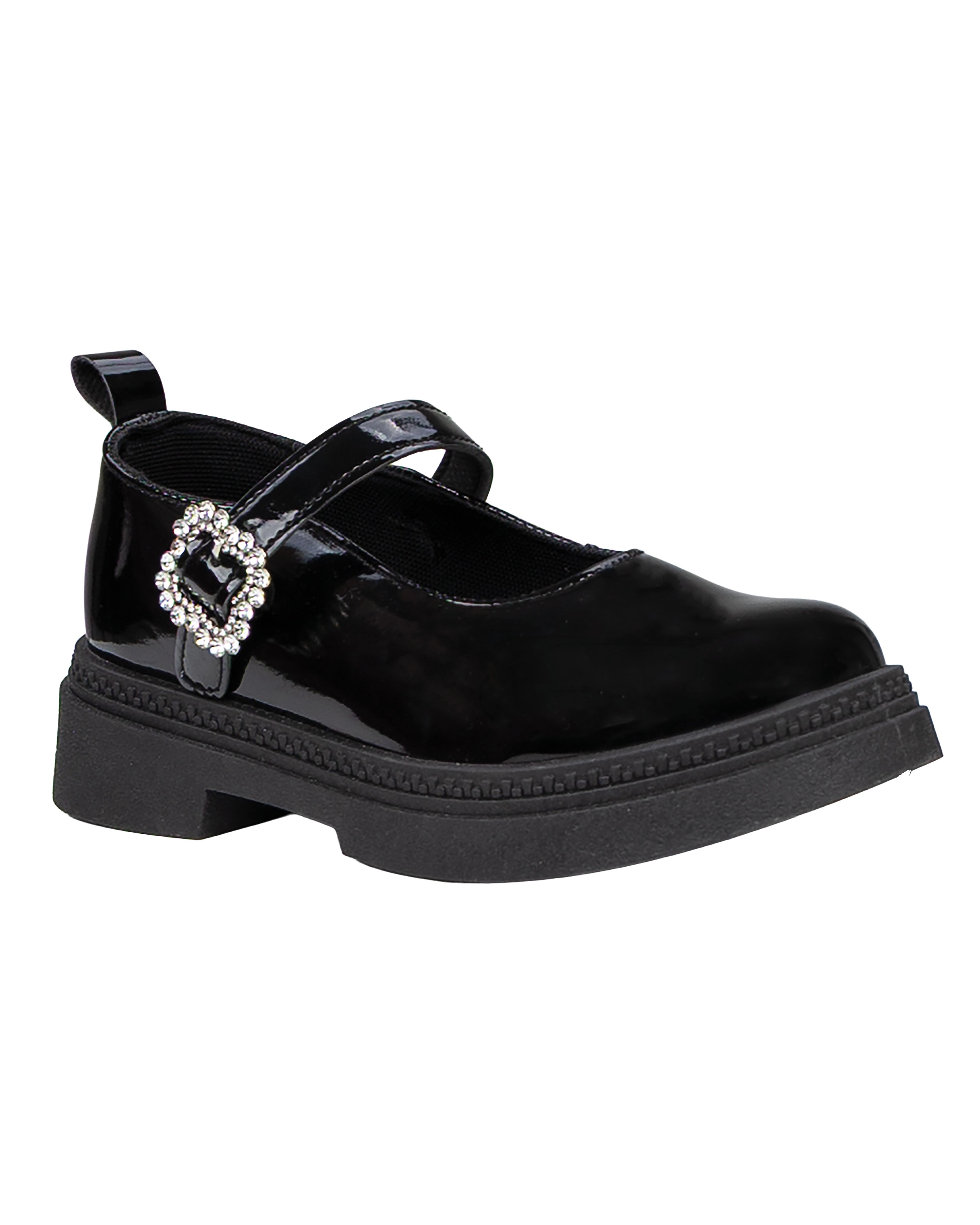 Girls Chunky Patent Boyfriend Flats