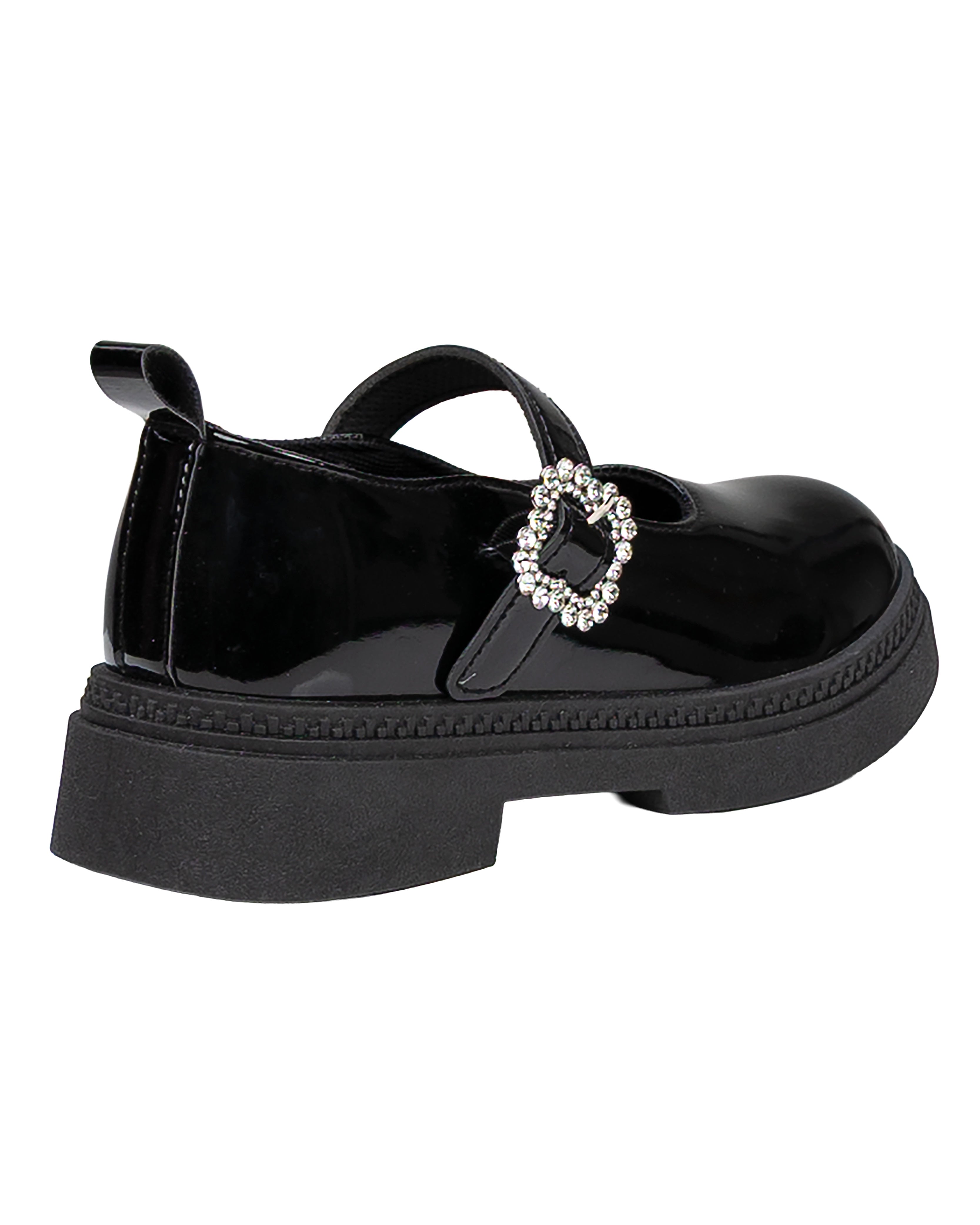 Girls Chunky Patent Boyfriend Flats