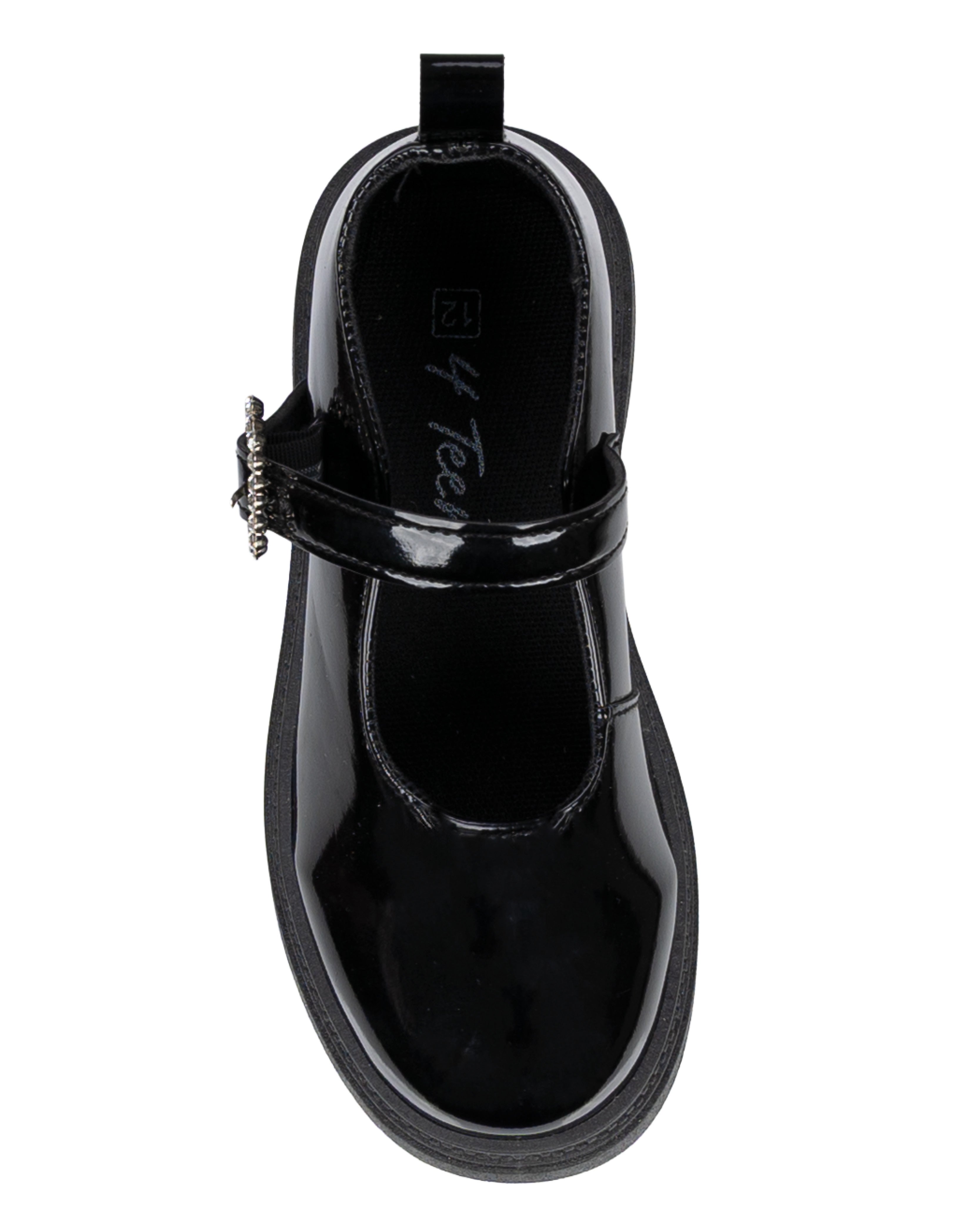 Girls Chunky Patent Boyfriend Flats