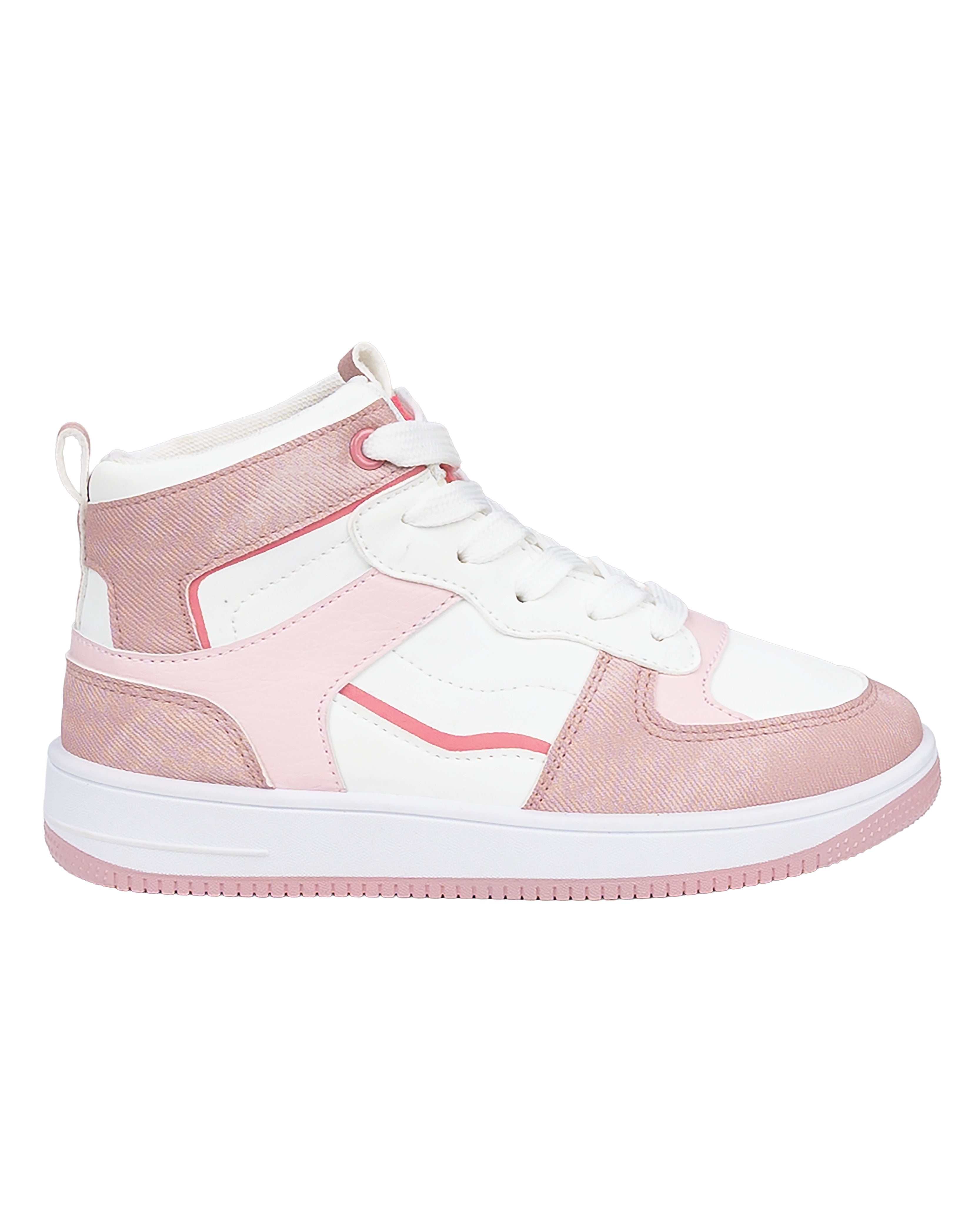 Girls Colour Block High Top Sneakers