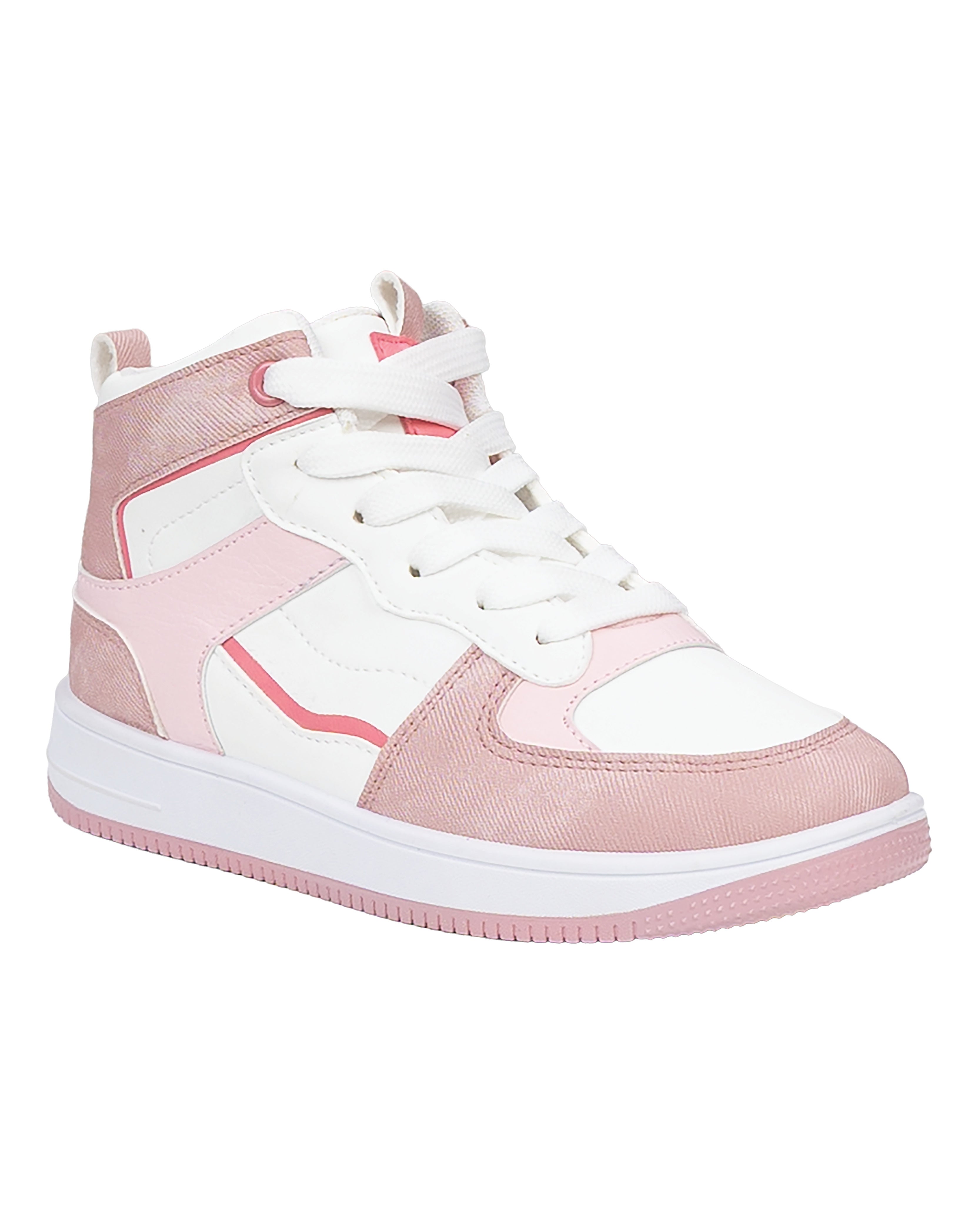 Girls Colour Block High Top Sneakers