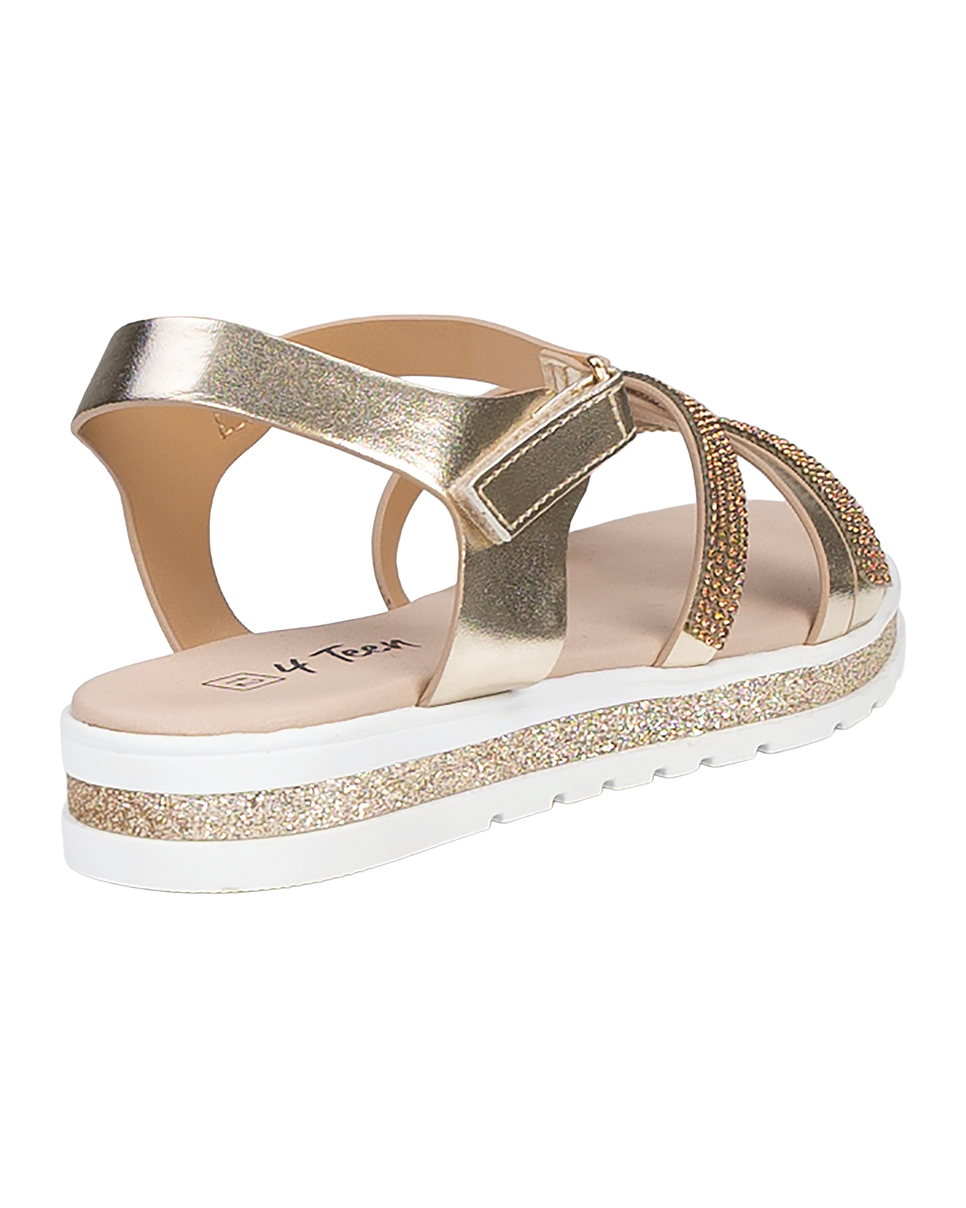Girls Embellished Strap Comfort Sandals