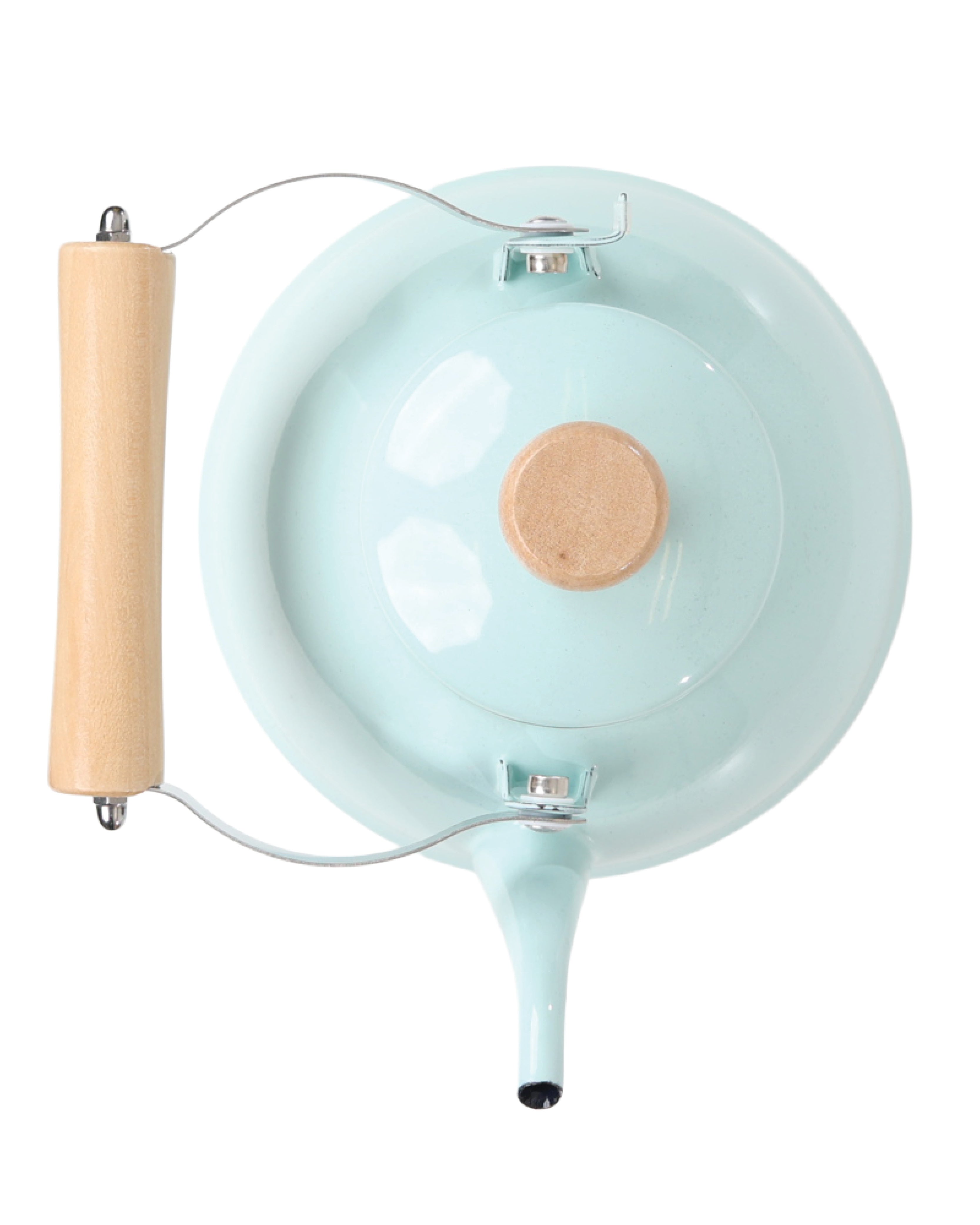 Duck Egg Dumpy 1.5L Enamel Teapot