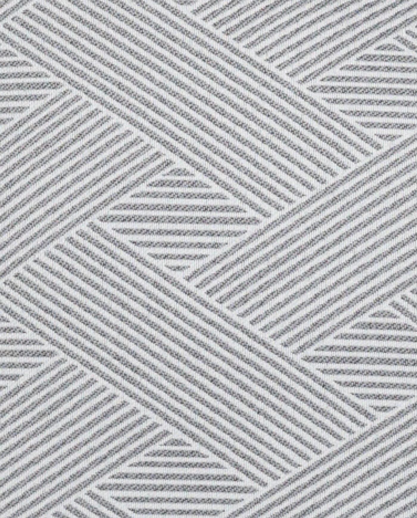 Grey Mantra Patterned Striped Cushion