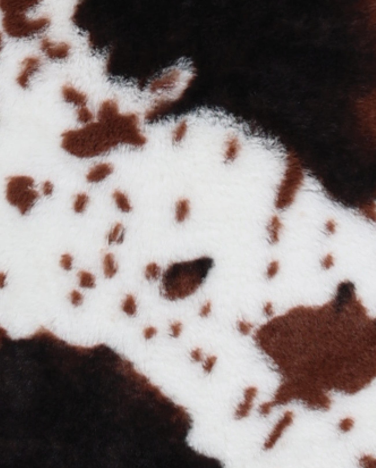 Brown Fluffy Animal Hide Printed Scatter Cushion
