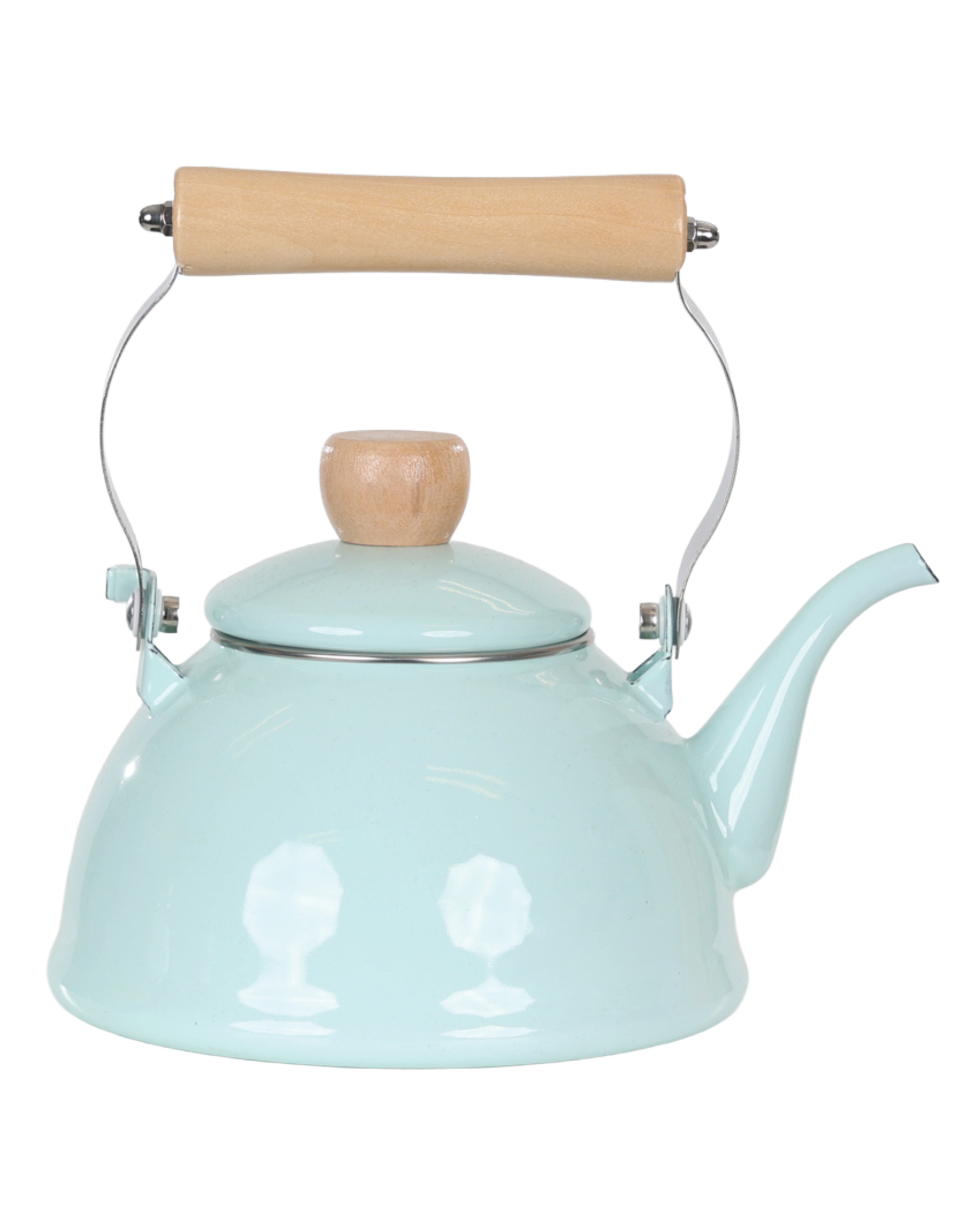 Duck Egg Dumpy 1.5L Enamel Teapot