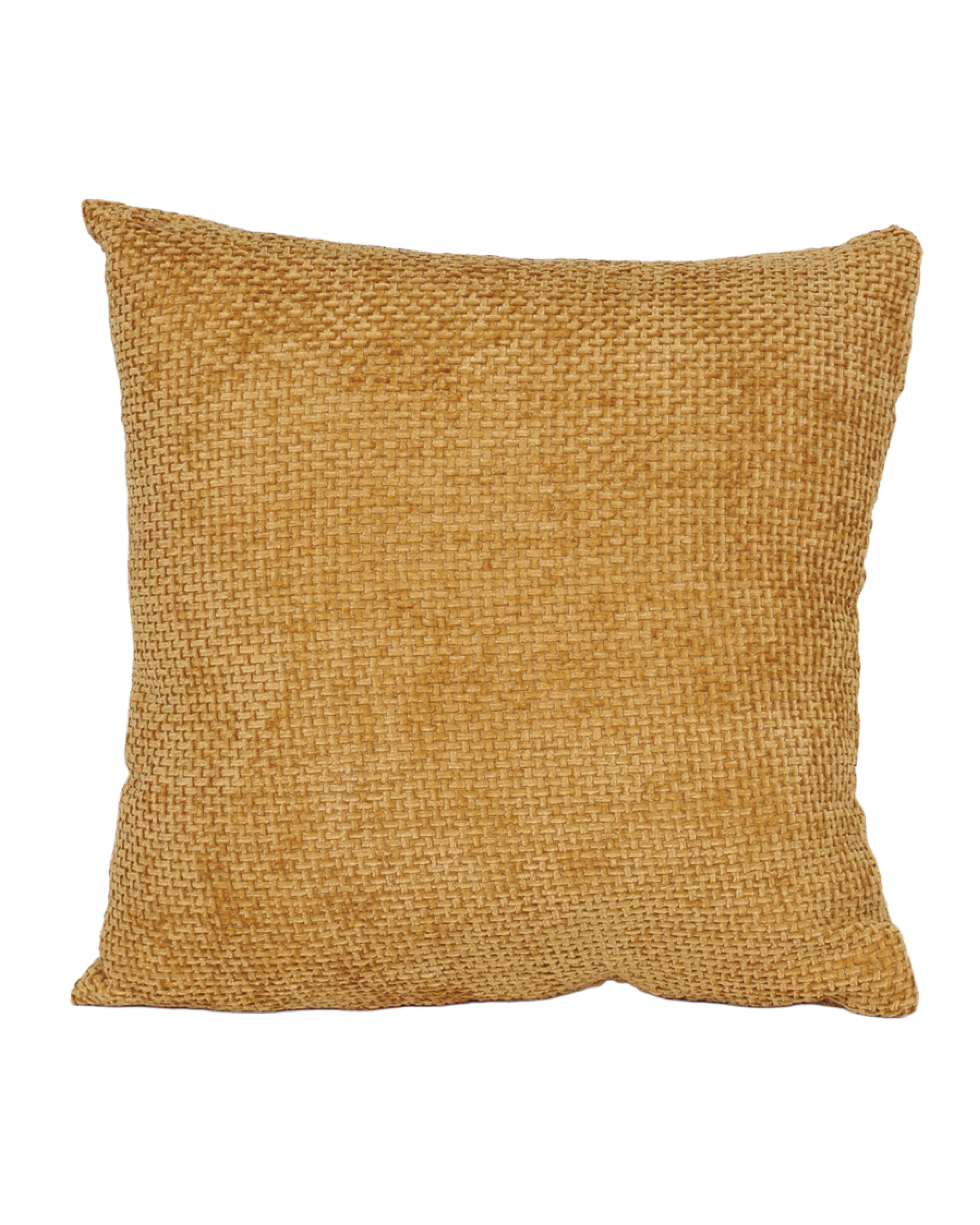 Ochre Chunky Textured Scatter Cushion