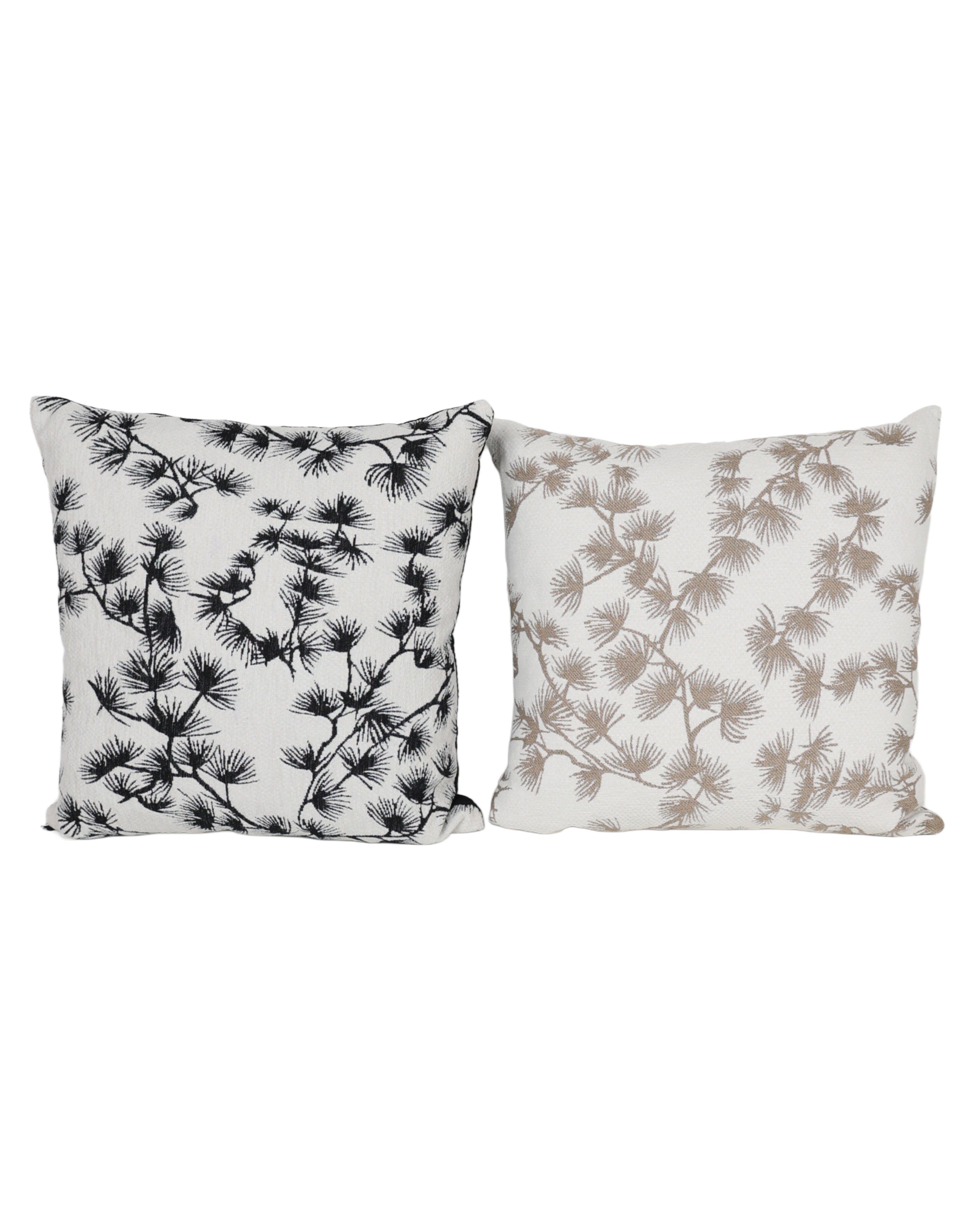 Black Bottle Brush Print Scatter Cushion