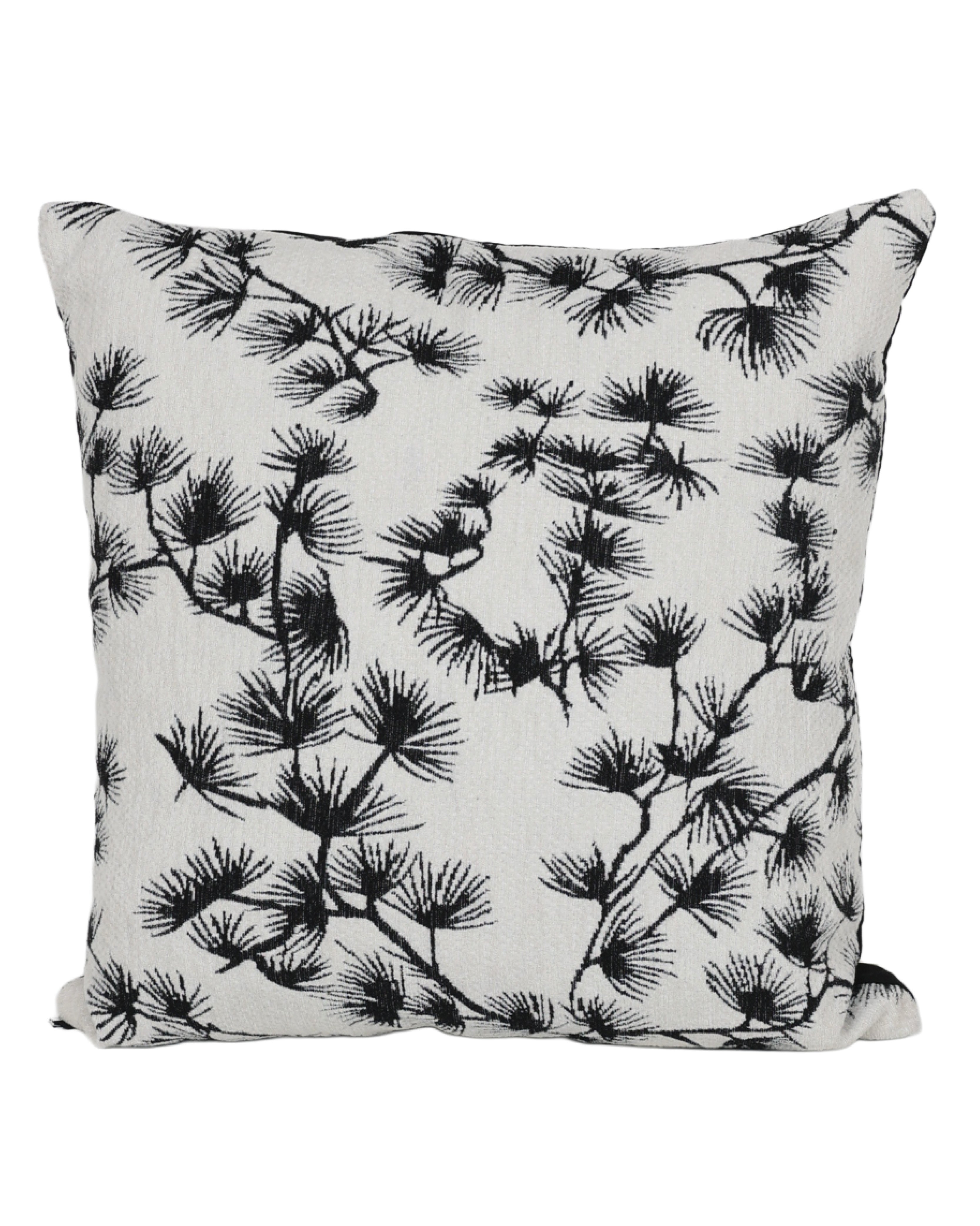Black Bottle Brush Print Scatter Cushion