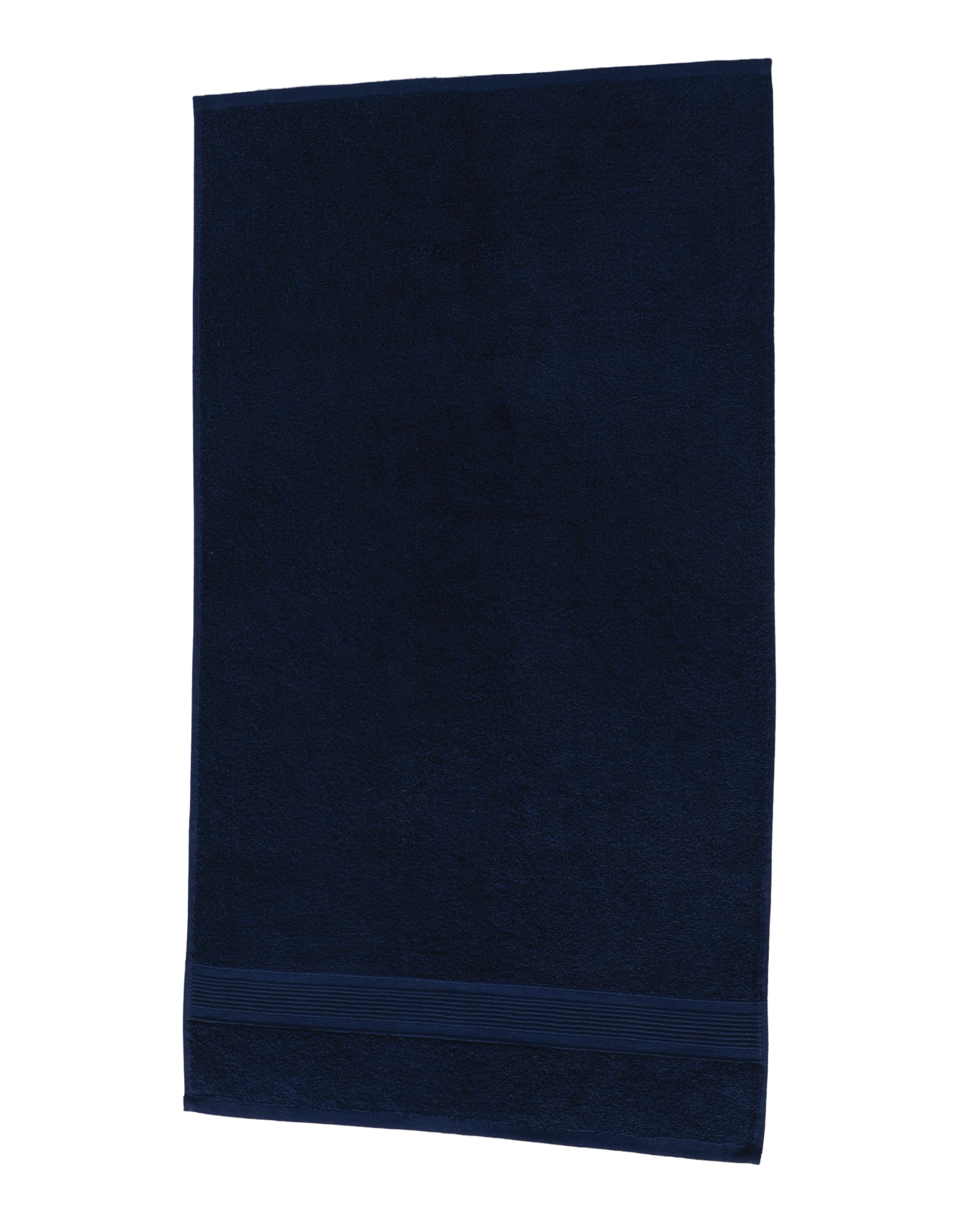 Navy Amari Cotton Hand Towel