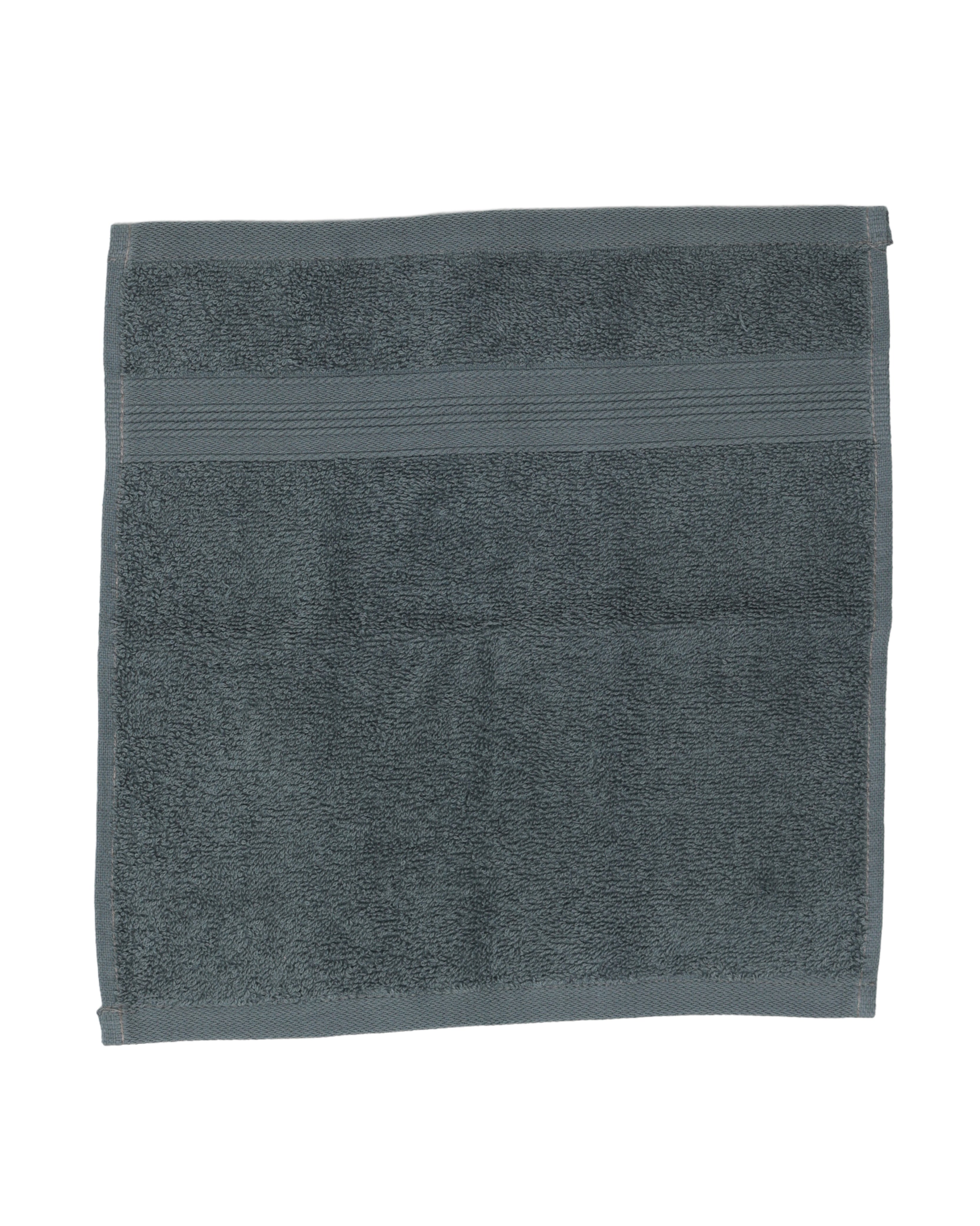 Steel Grey Amari Cotton Face Cloth
