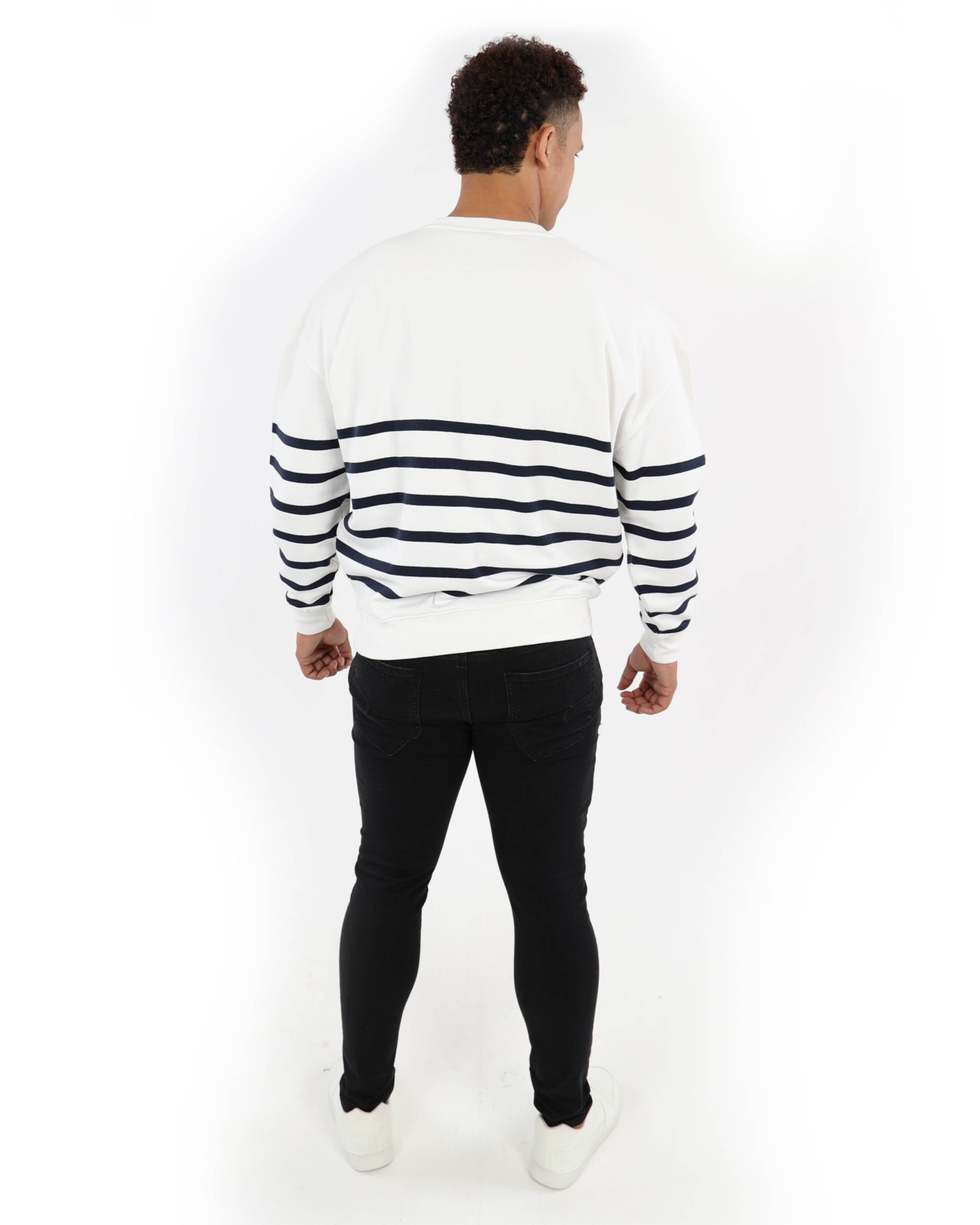 Stripe Living My Best Fleece Top