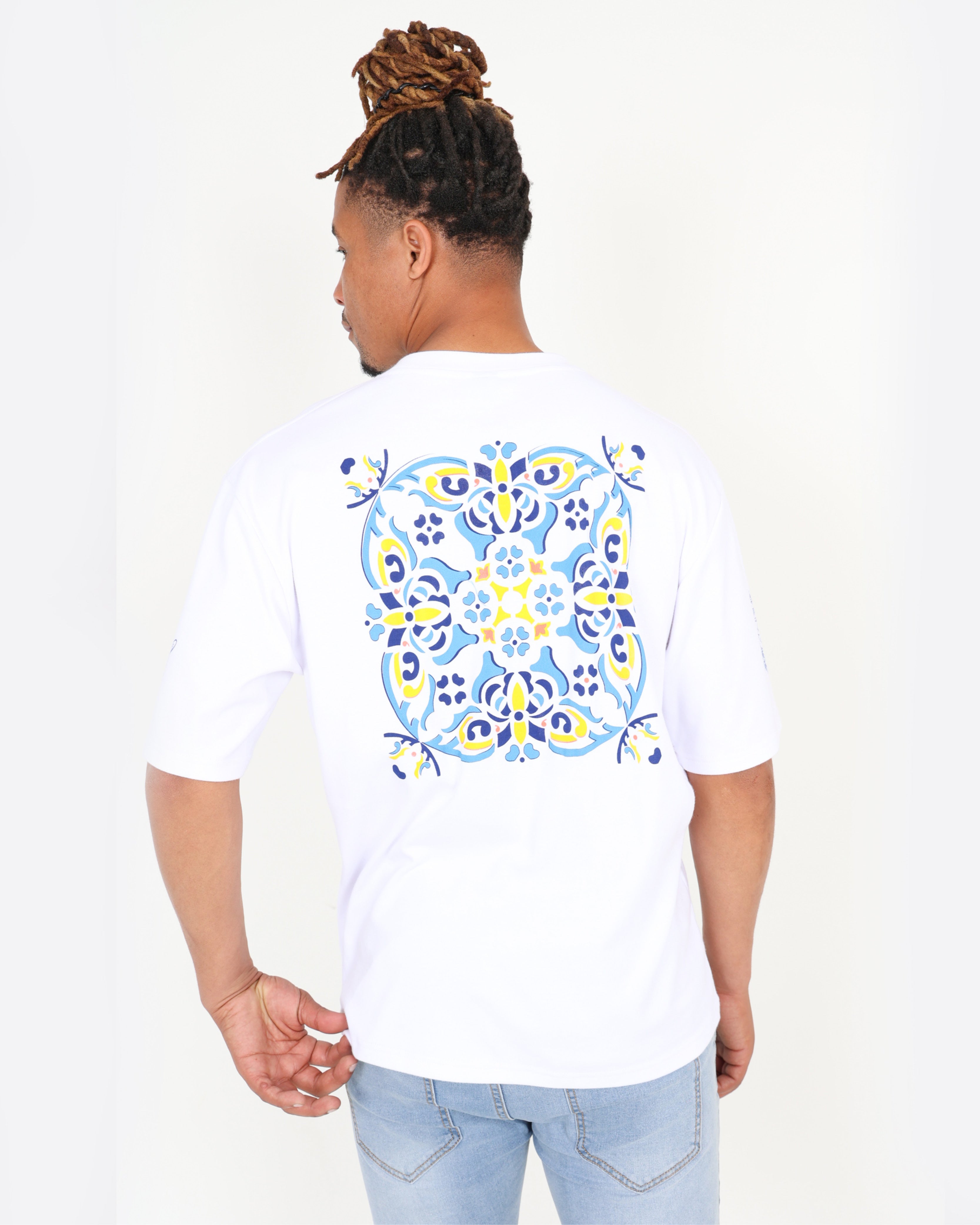 Short Sleeve Chaos Tile Graphic T-Shirt