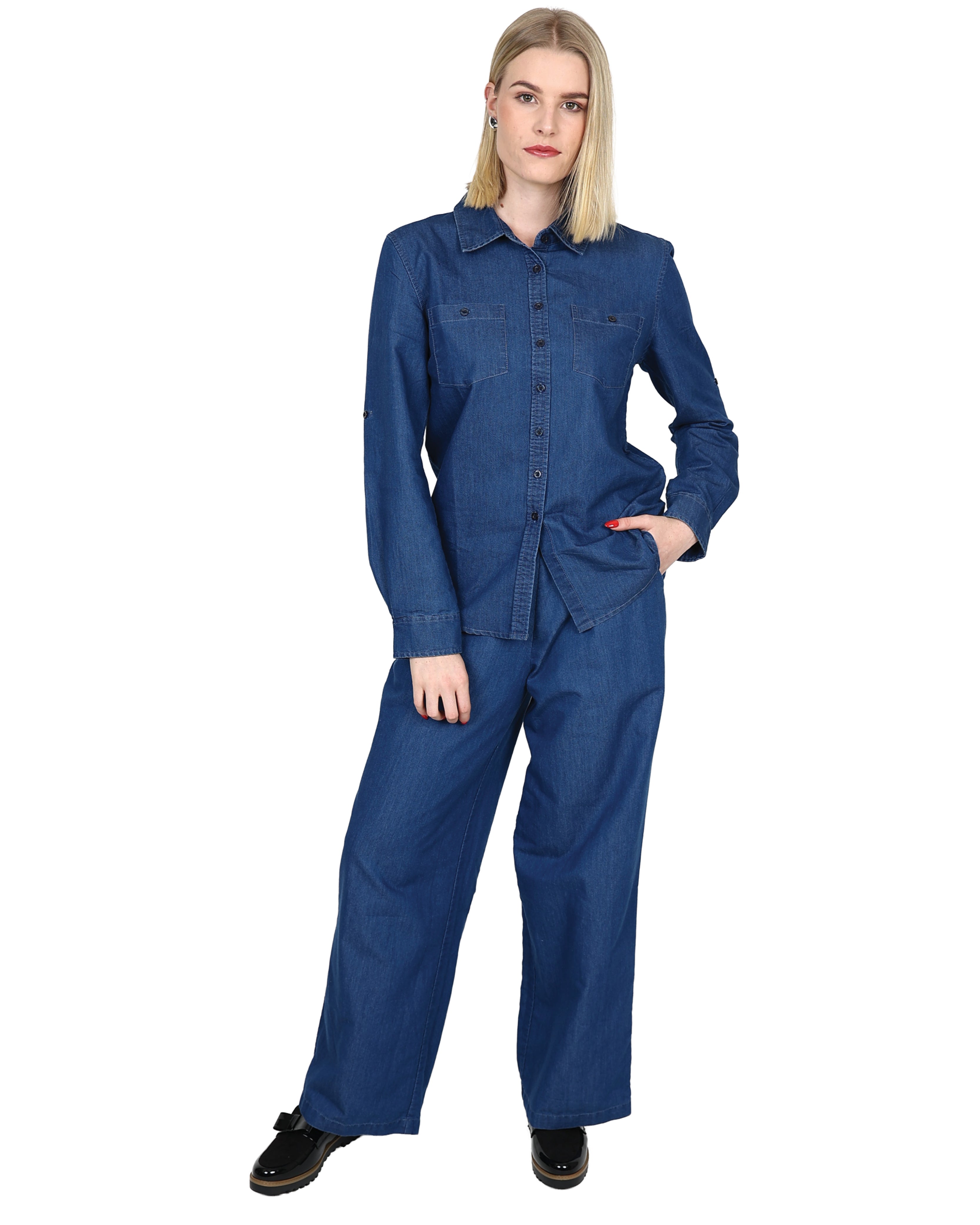 Elasticated Denim Pants