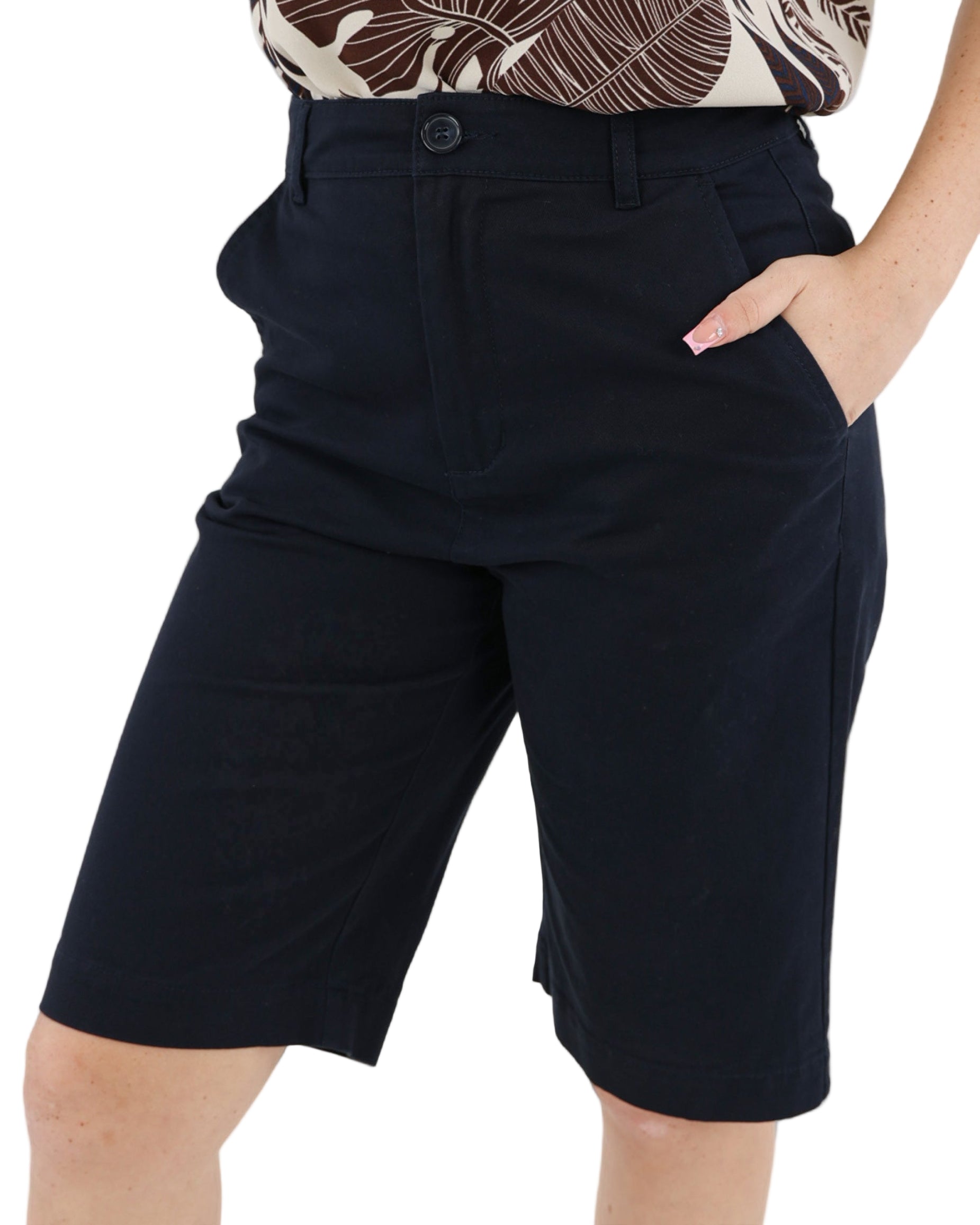 Navy Chino Shorts
