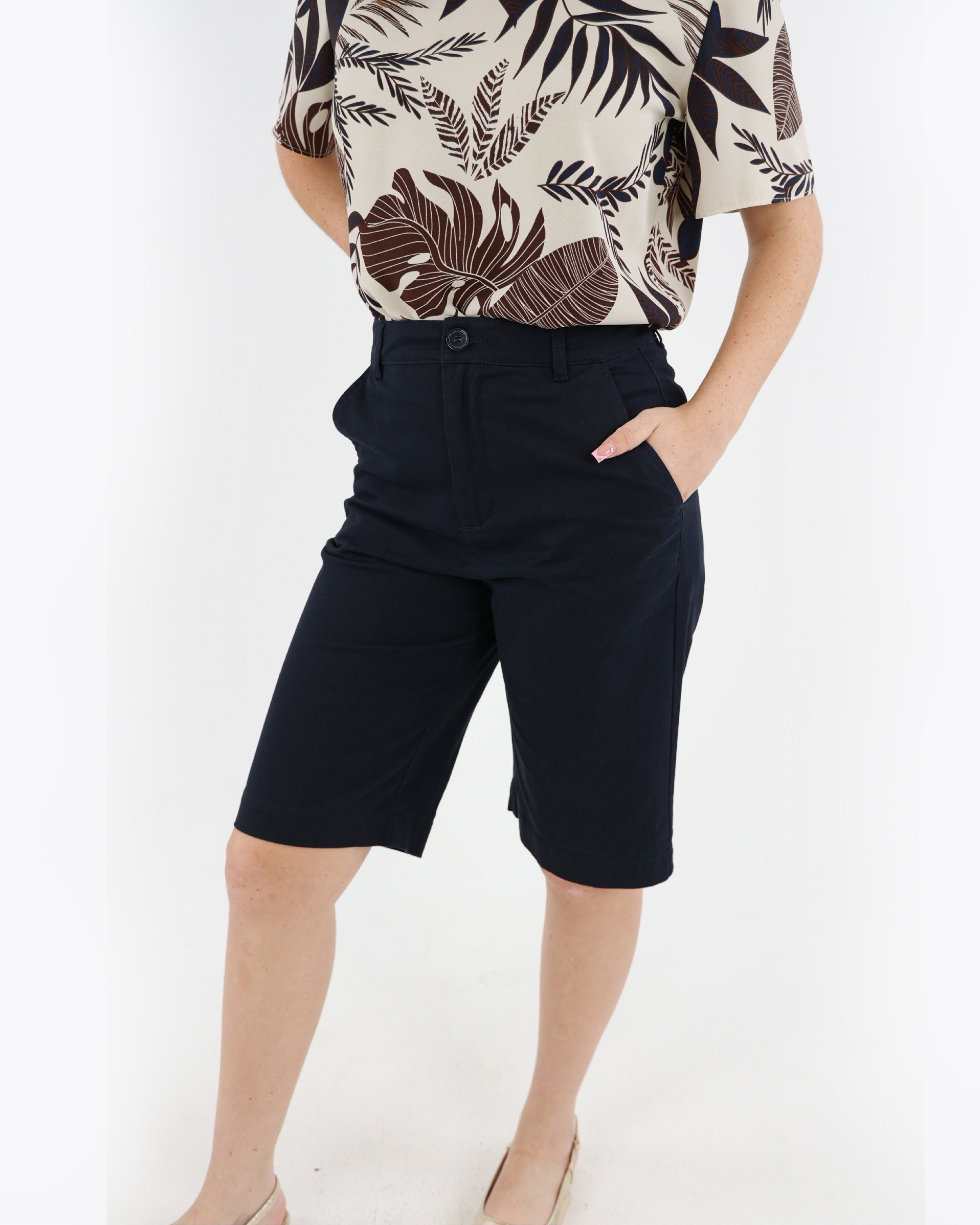 Navy  Chino Shorts