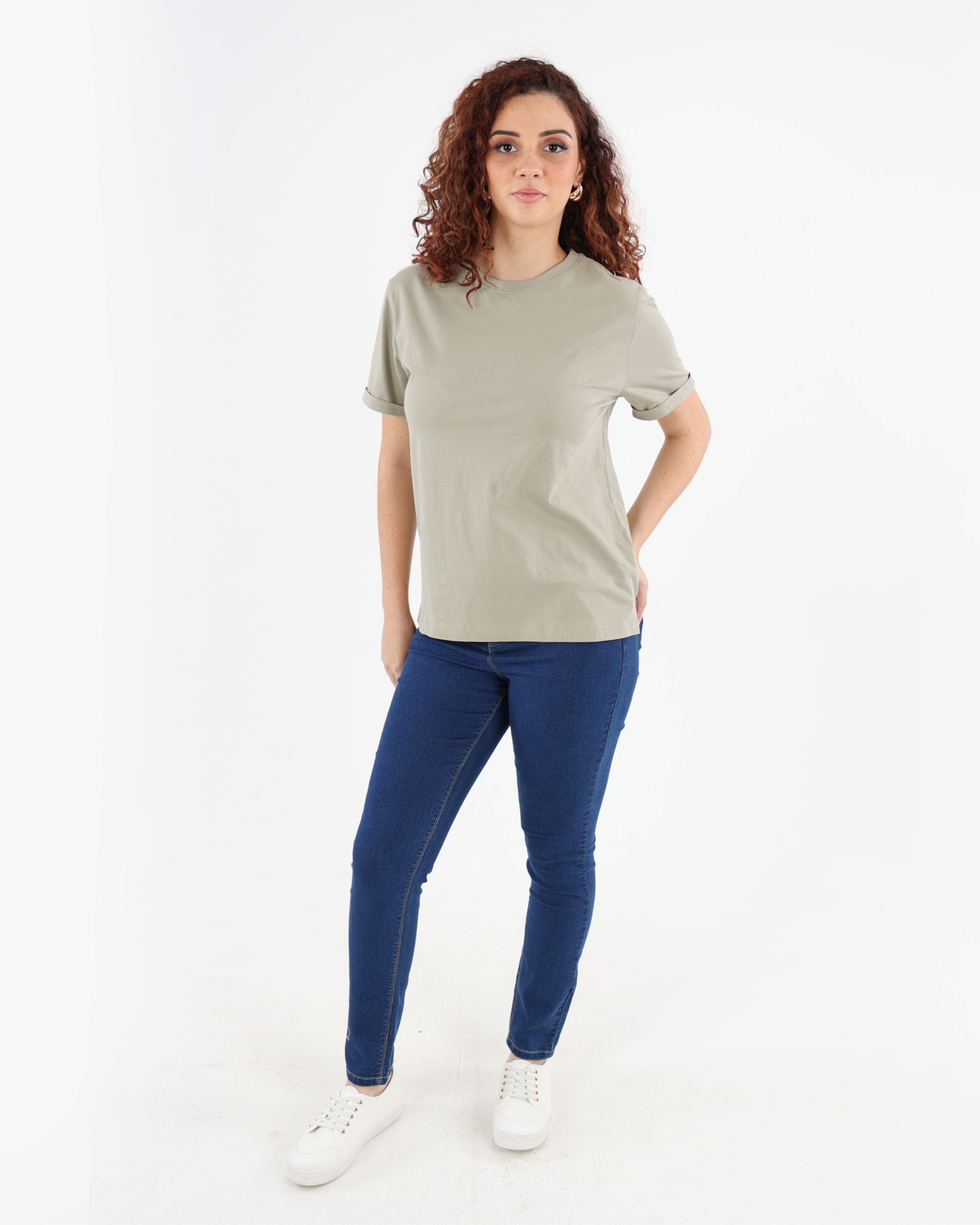 Sage Short Sleeve Cotton T-Shirt
